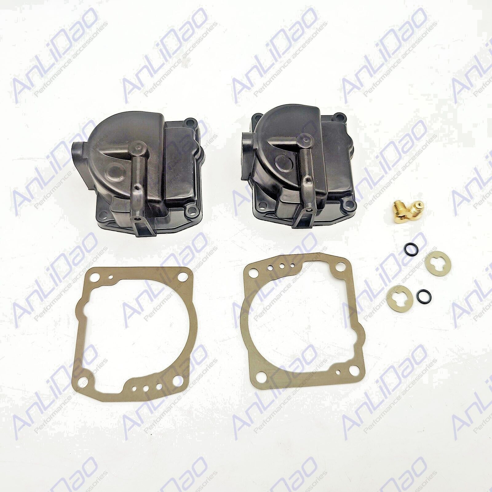 2Pcs For Johnson Evinrude Carburetor Float Bowl Chamber 0433000 766418 w/Gasket