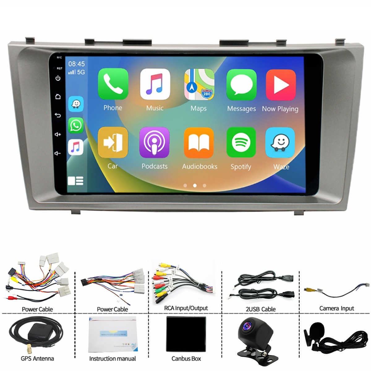 For 07-11 TOYOTA CAMRY JBL 8-Core 64G Android 15 Car Stereo Radio Apple Carplay