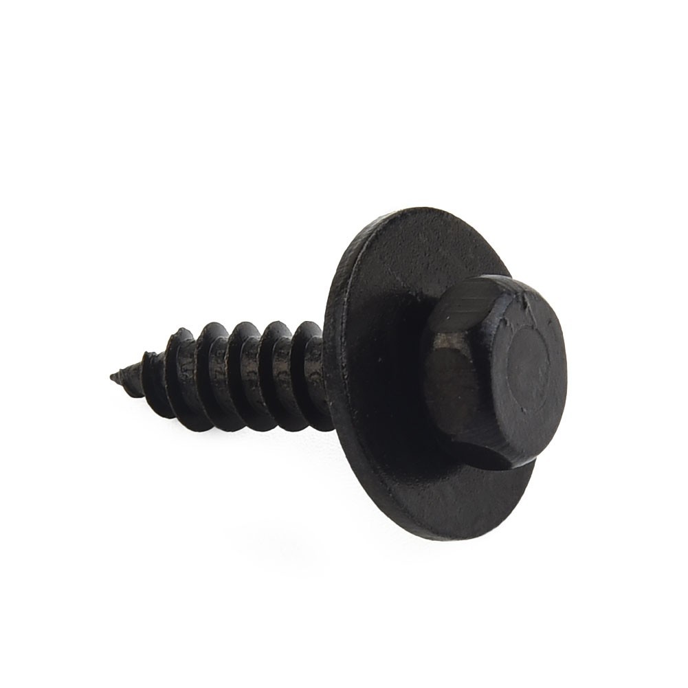 Car Auto Self-Tapping Screws Hex Washer Head 4.8×19mm✅Black Unique