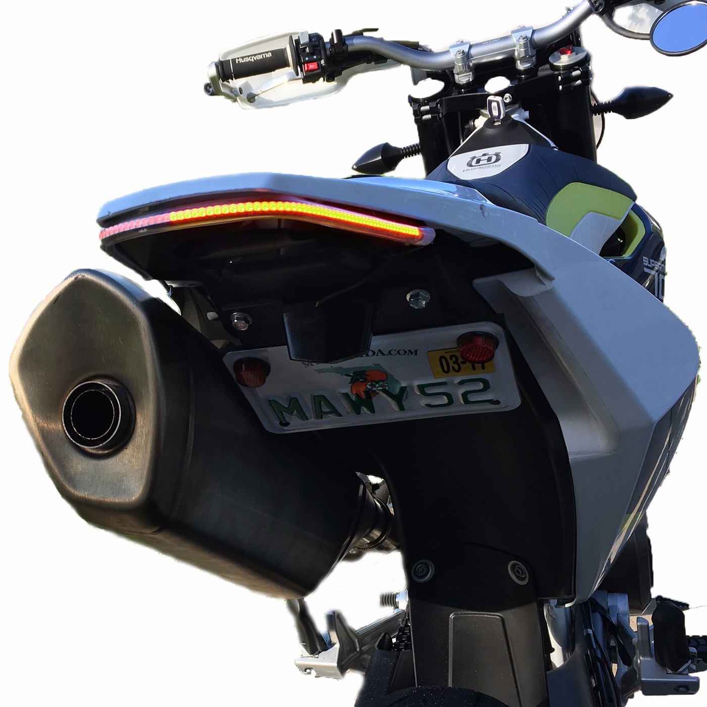 16-20 Husqvarna 701 SUPERMOTO SS FENDER ELIMINATOR TAIL INTEGRATED LIGHT