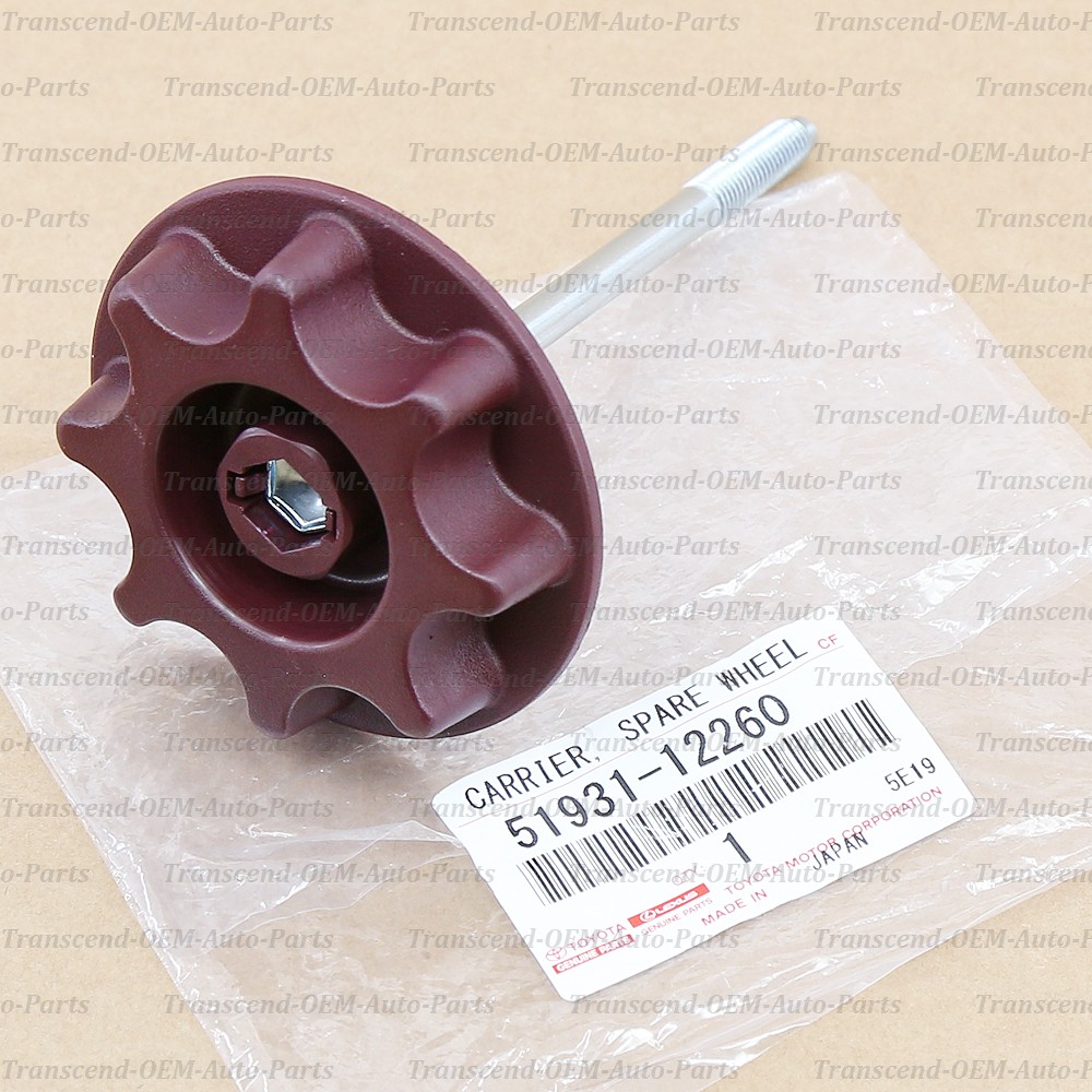 51931-12260 GENUINE OEM SPARE WHEEL TIRE CARRIER HOLD DOWN BOLT – TOYOTA / LEXUS