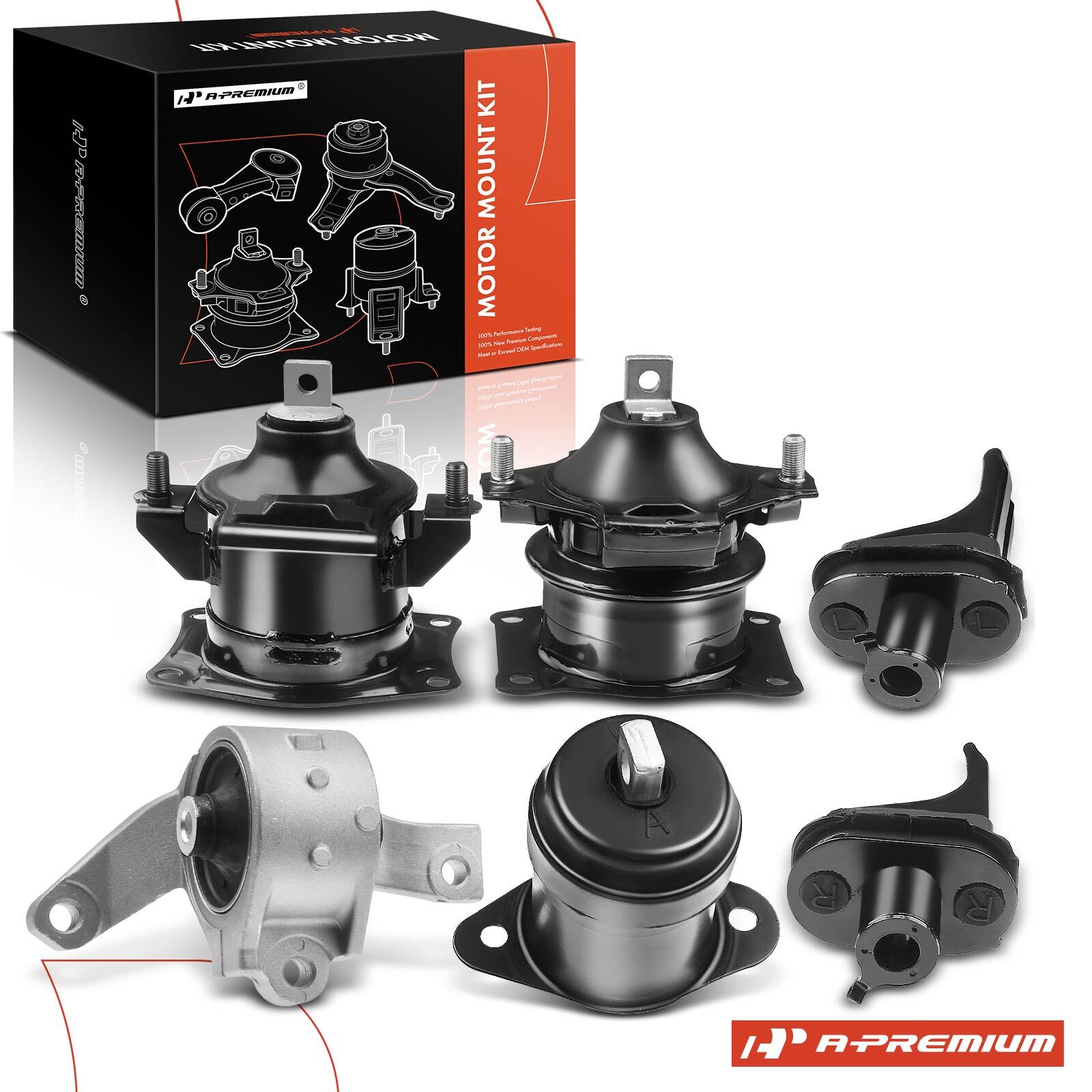 6x Engine Motor & Transmission Mount for Acura TL 2007-2008 3.2L 3.5L Automatic