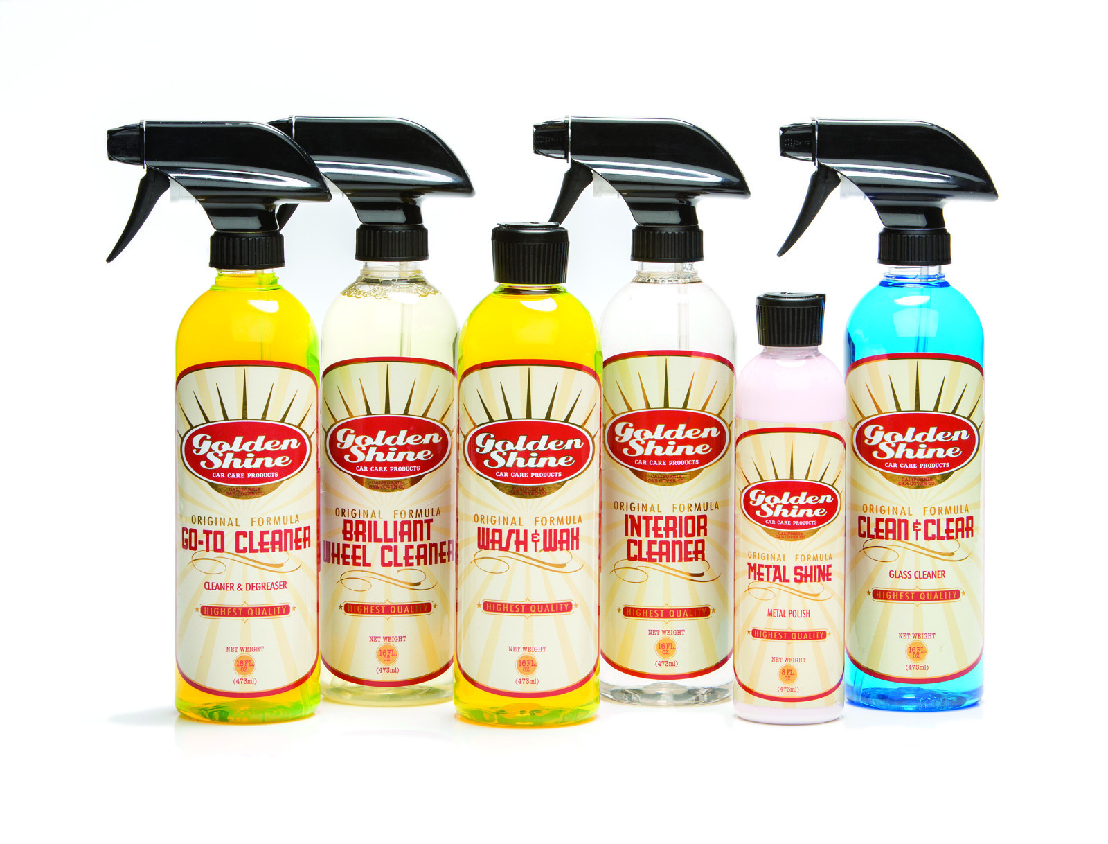 Golden Shine Car Care Clean It All Auto Detailing Kit w Metal Polish GS-CA