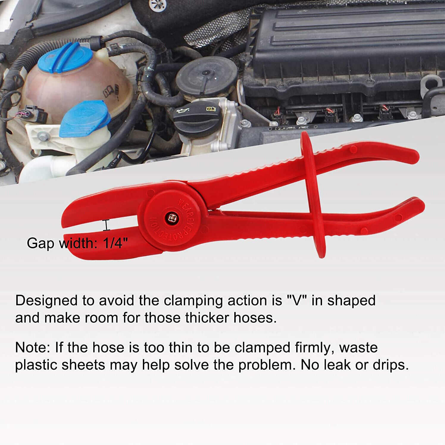3Pcs Fuel Water Brake Line Pipe Pinch Off Pliers Flexible Hose Clamp Pliers Set