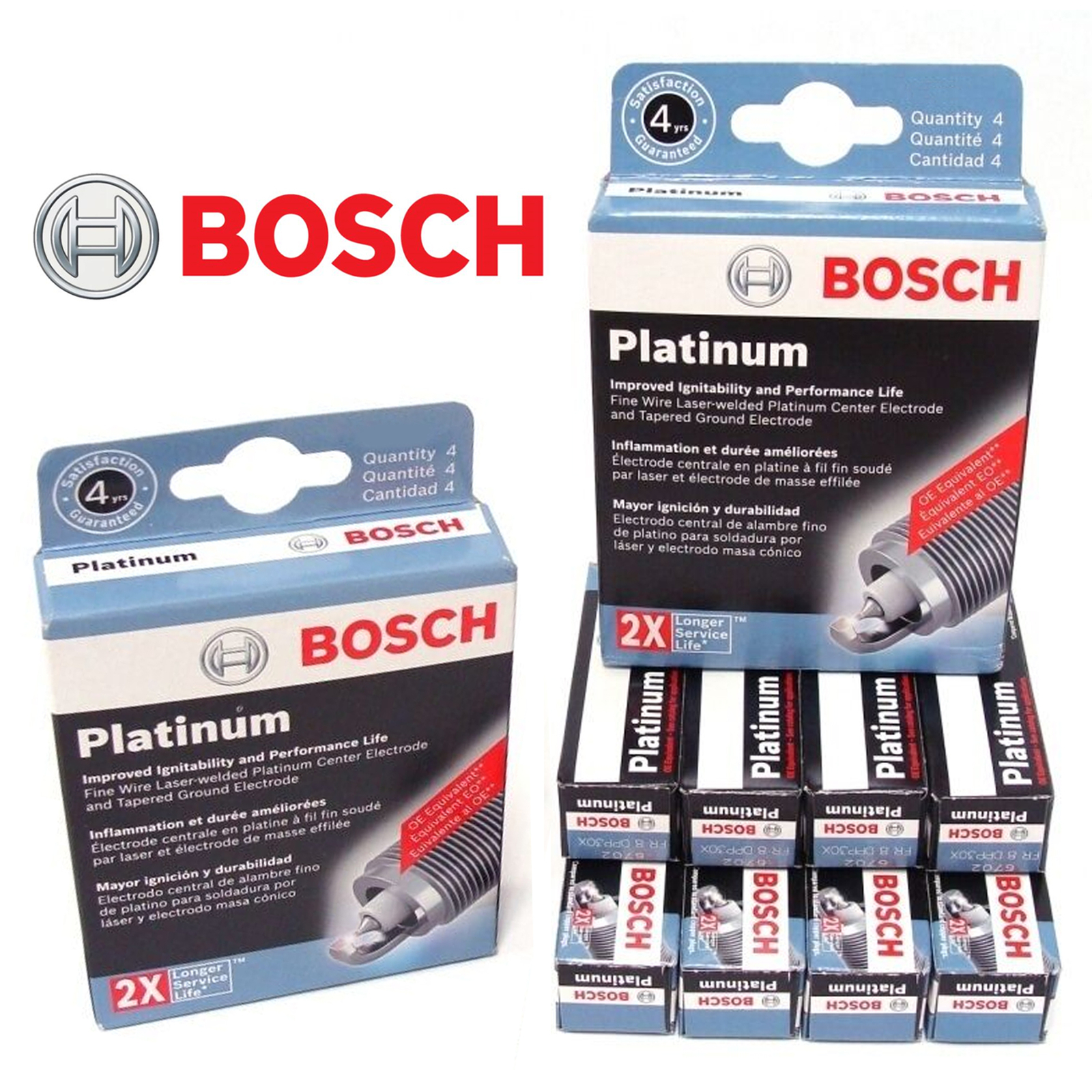 8 Pcs OE Germany Platinum Spark Plug For 1999-2004 Ford F-250 Super Duty 5.4L V8