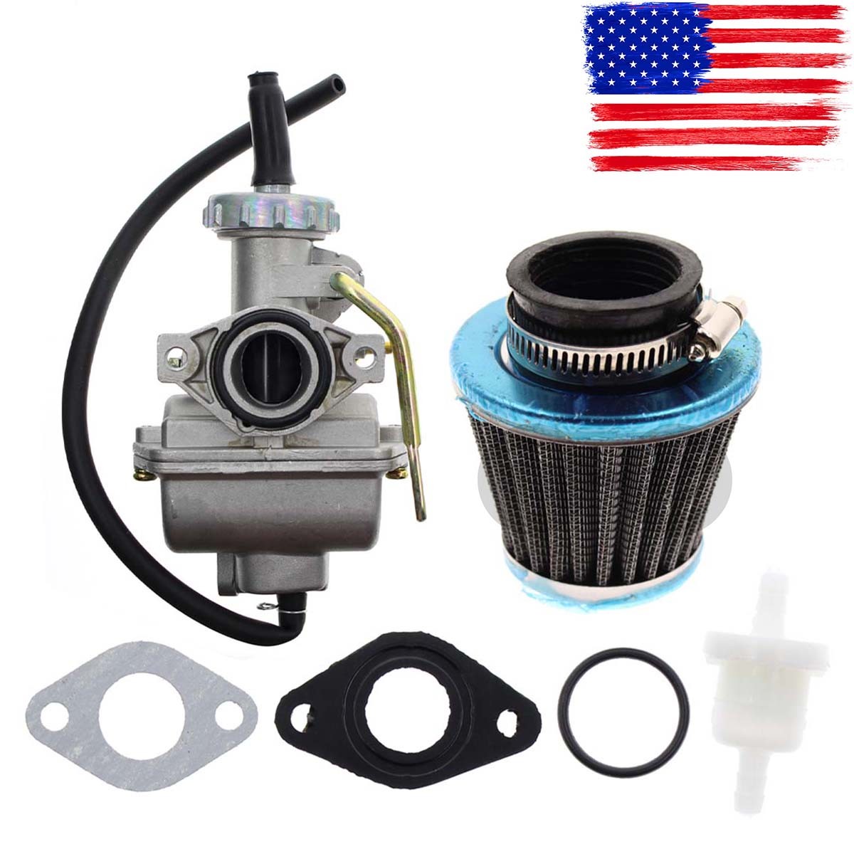 Carburetor for 50cc 70cc 90cc 110cc 125cc 135cc ATV Quad Go kart 4 stroke PZ20