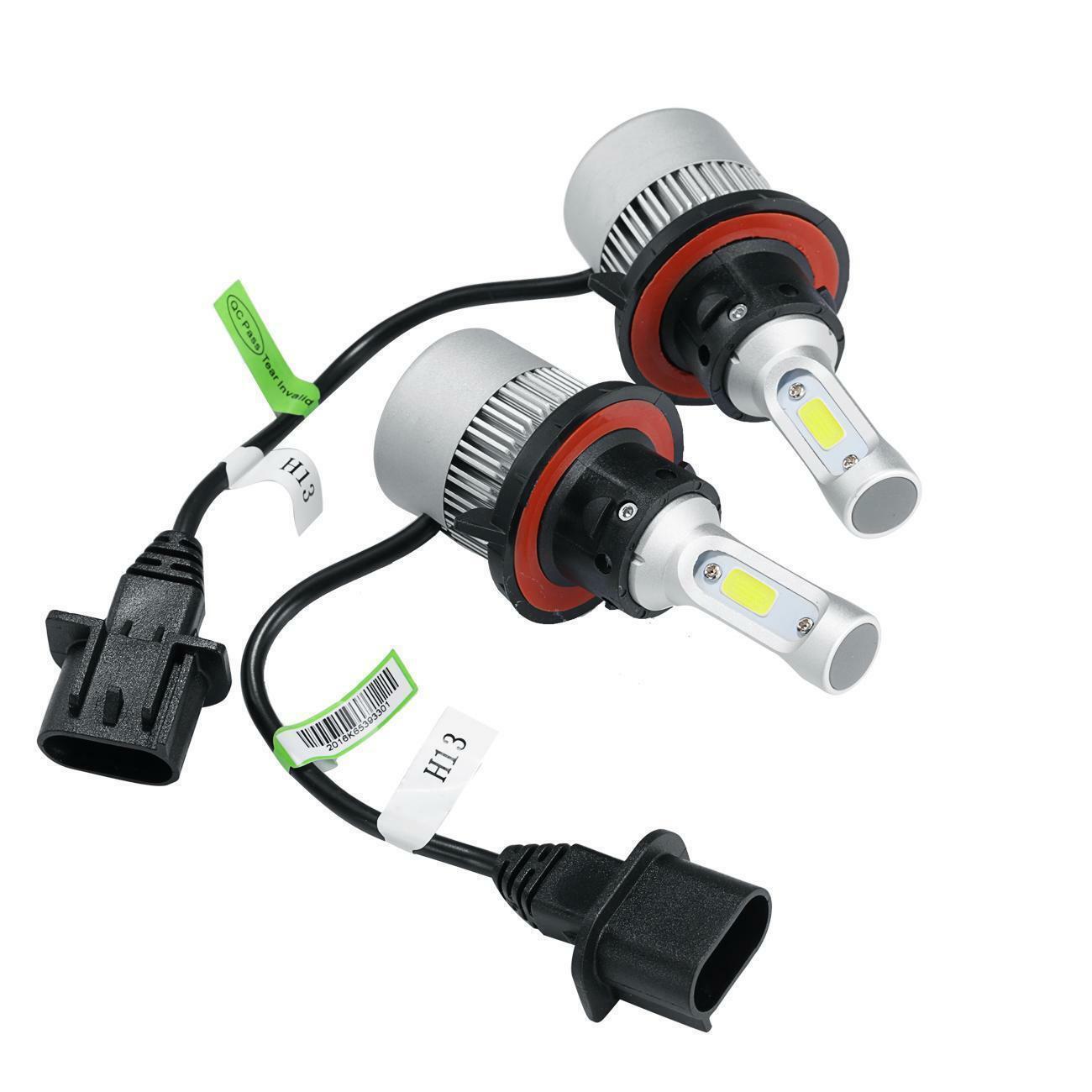 H13 9008 LED Headlight Bulbs Kit 6000K 330000LM For 2005 ford F-150 lariat 5.4l