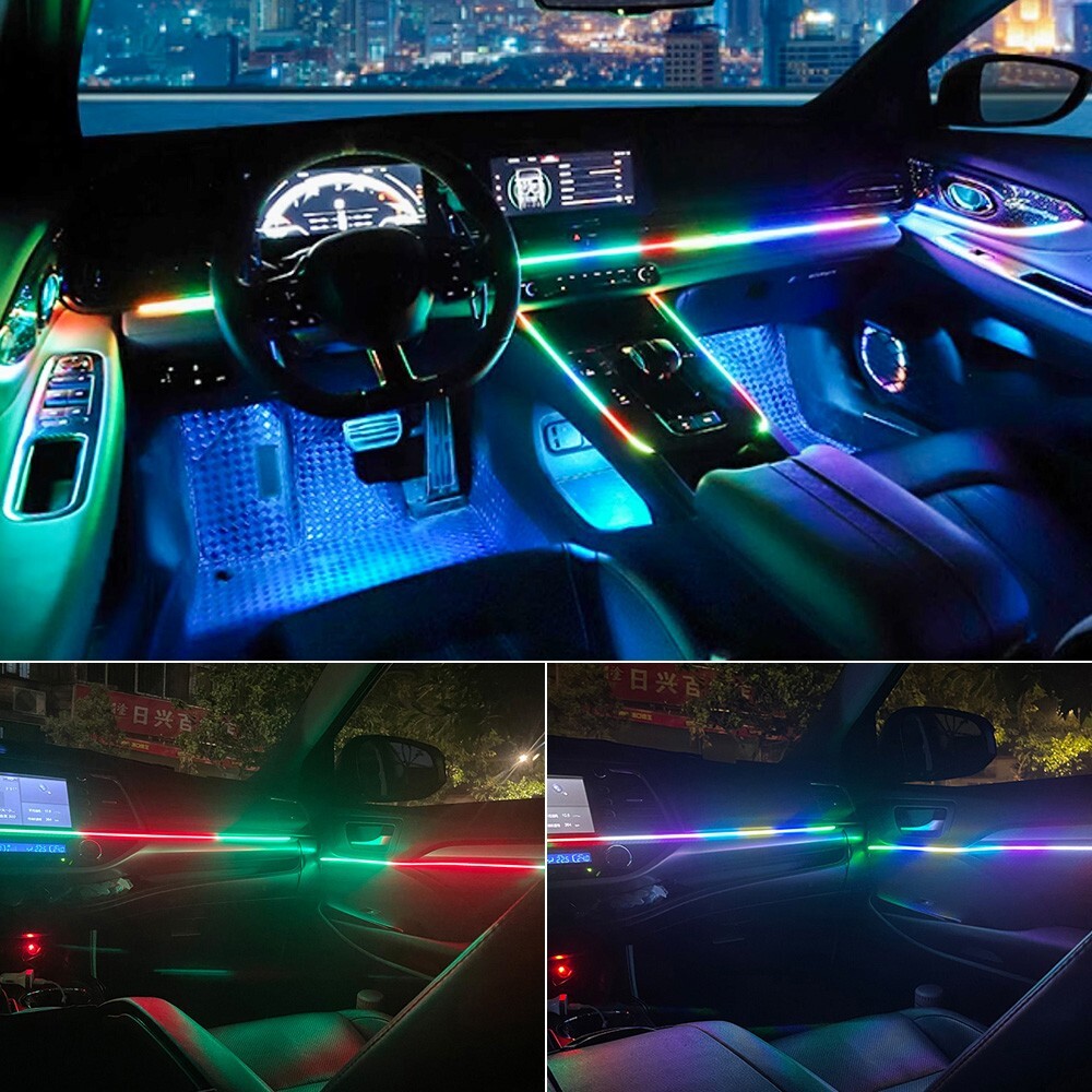 LED Car Interior Strip Light Atmosphere APP-Control Ambient Light 22 IN 1 Kit