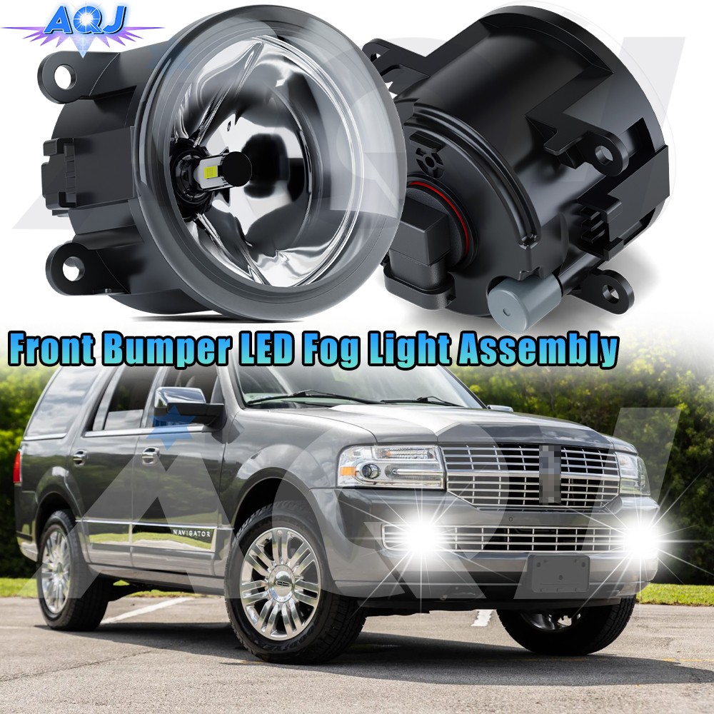 For Lincoln Navigator 2007-2014 Pair LED Front Bumper Fog Light Lamp Left&Right