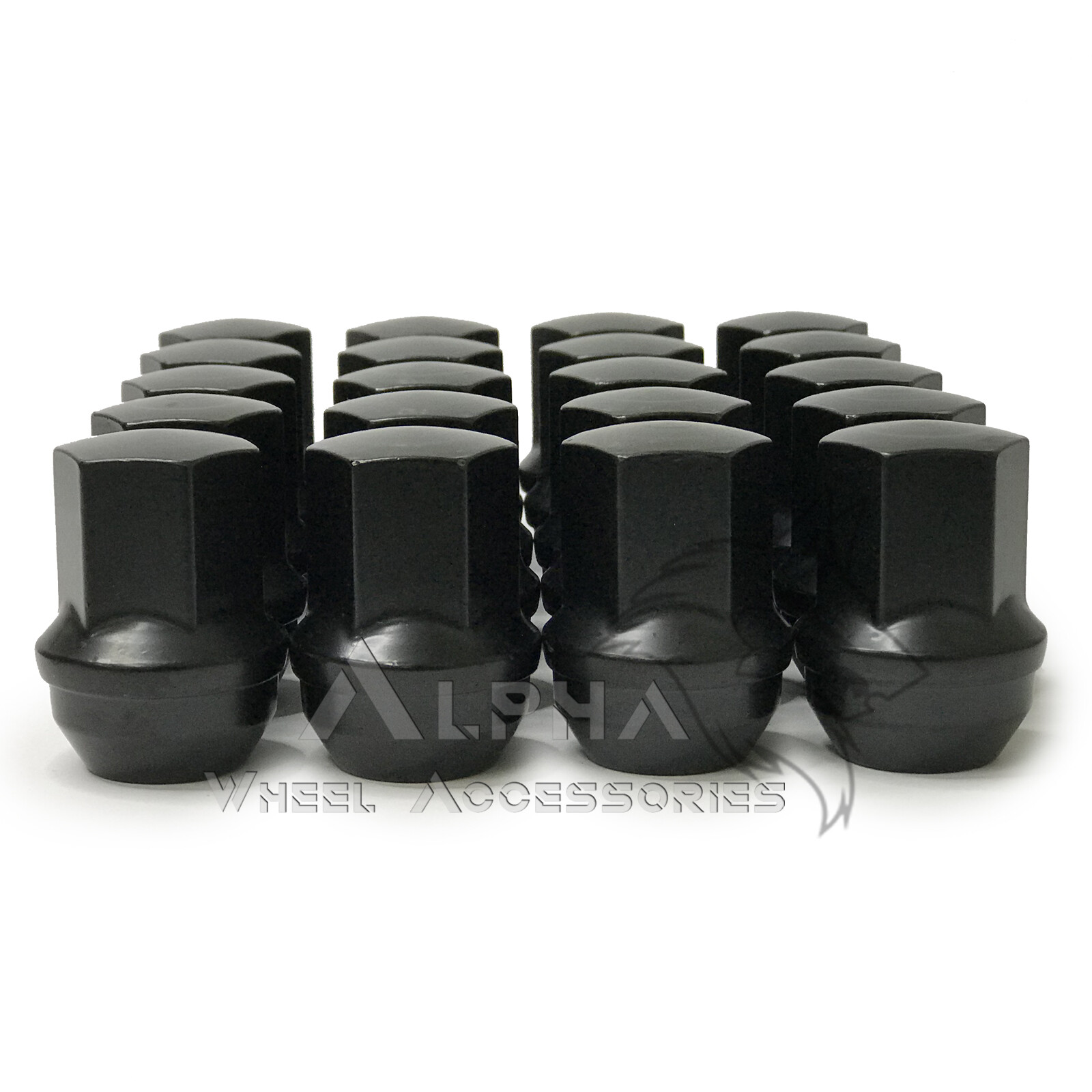 20 Black OEM Factory Style Lug Nuts M14x1.5 Fits 2011 & Newer Dodge Durango