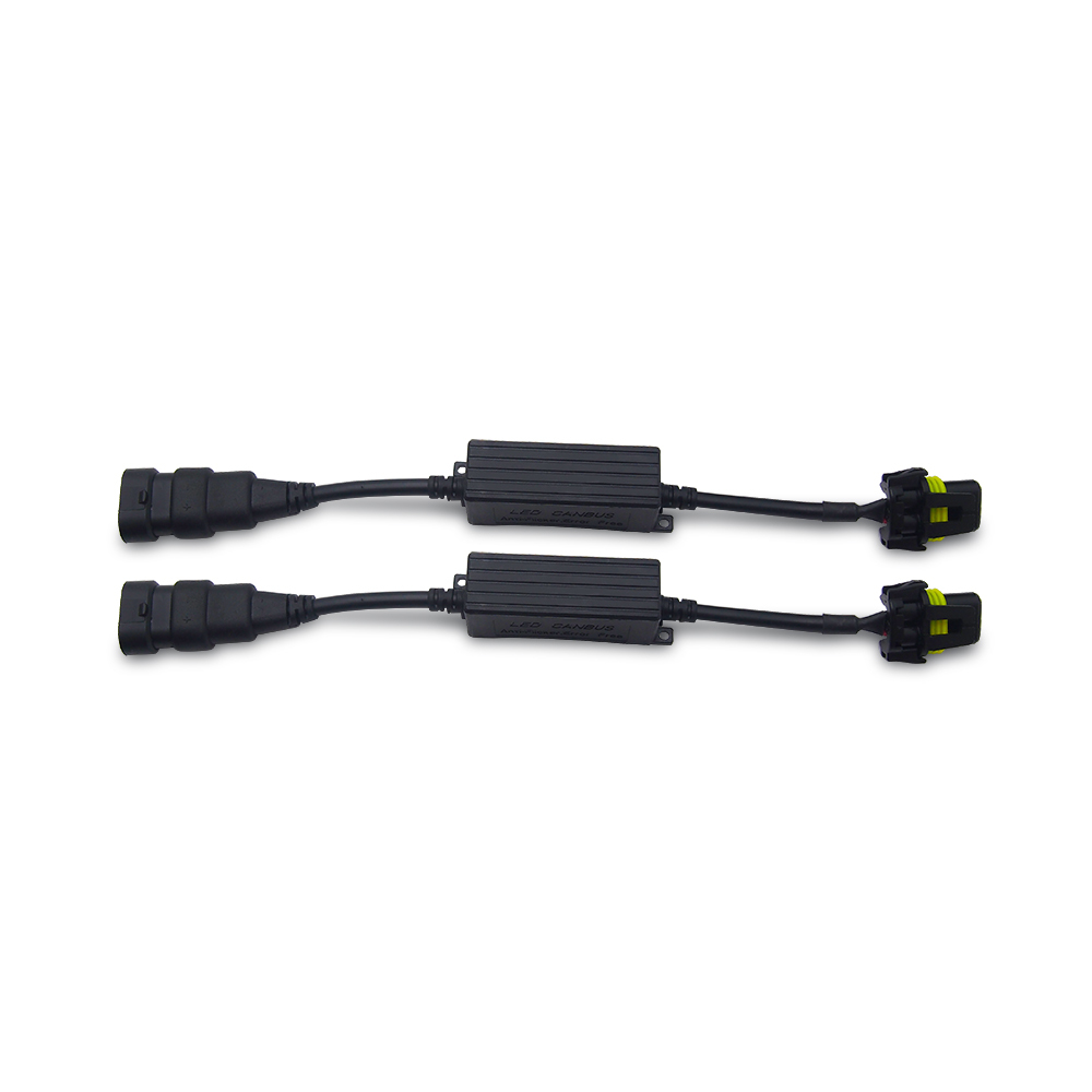 2x 9005/9006 Headlight Kit Canbus LED Decoder Anti-Flicker HID Relay Adapter
