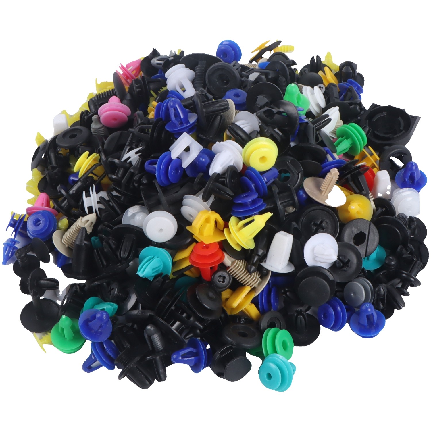 500X Plastic Car Body Push Pin Rivet Fasteners Trim Moulding Clips Screw Driver