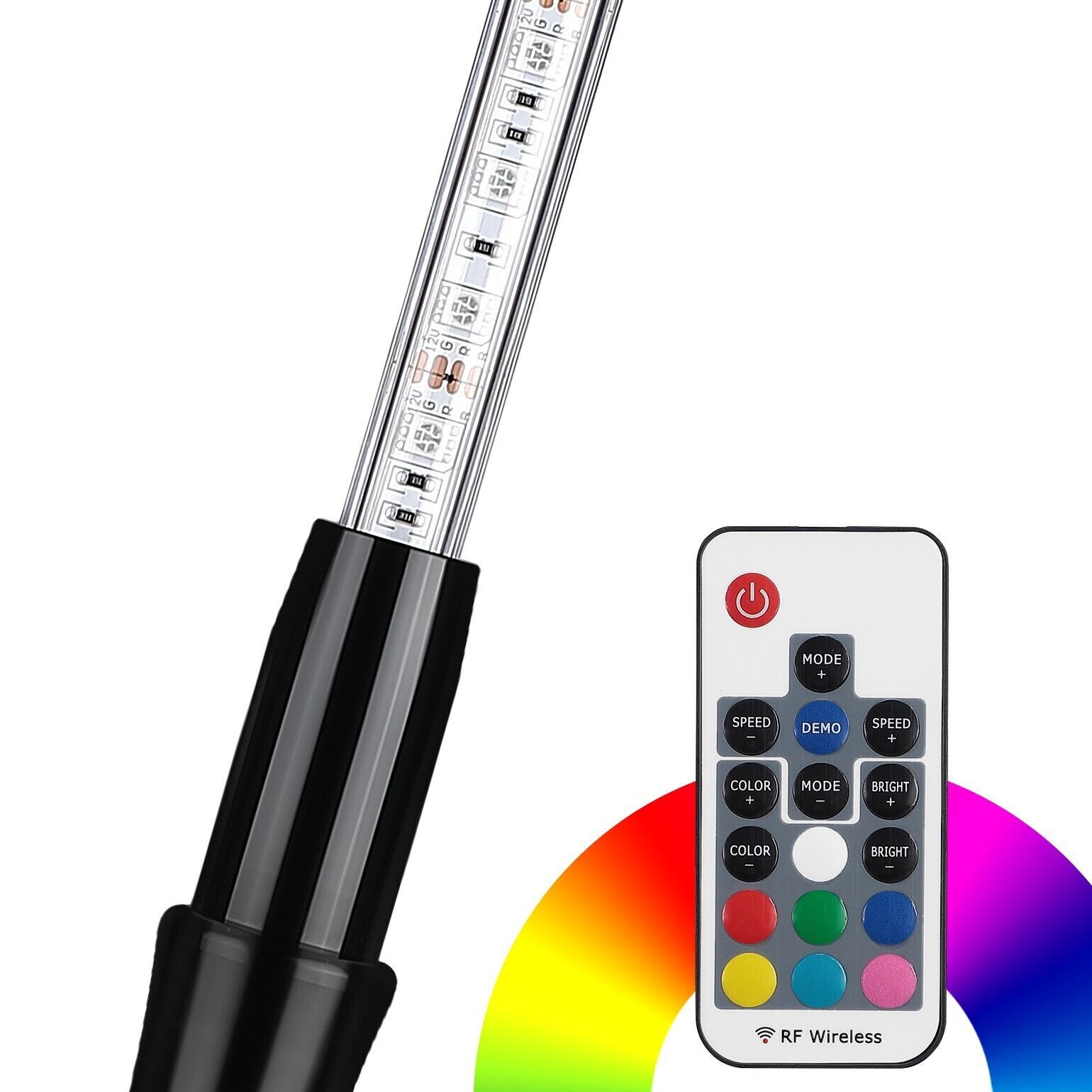 5FT Whip Light LED Antenna w/Flag Remote for Can Am X3 Defender RZR Ranger Talon