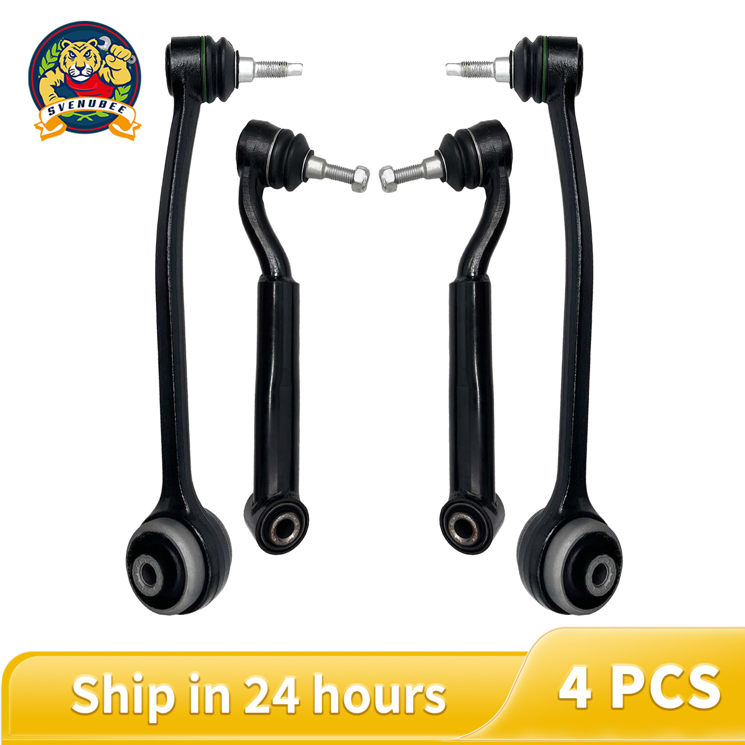 4Pcs Front Lower Rearward Forward Control Arms Ball Joint for15-17 Ford Mustang