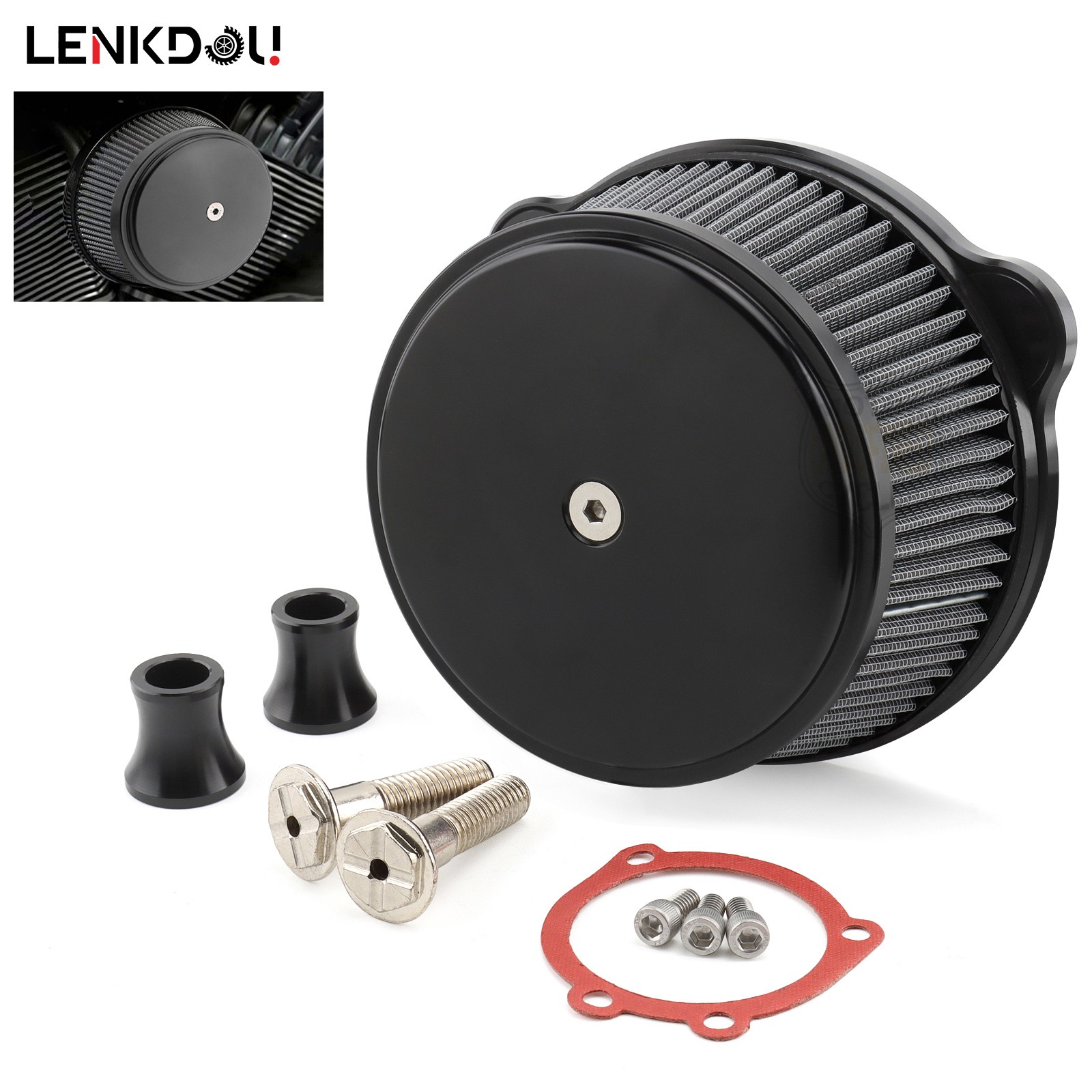For Harley Sportster Air Cleaner Intake Filter Kit XL 883 XL 1200 Special Custom