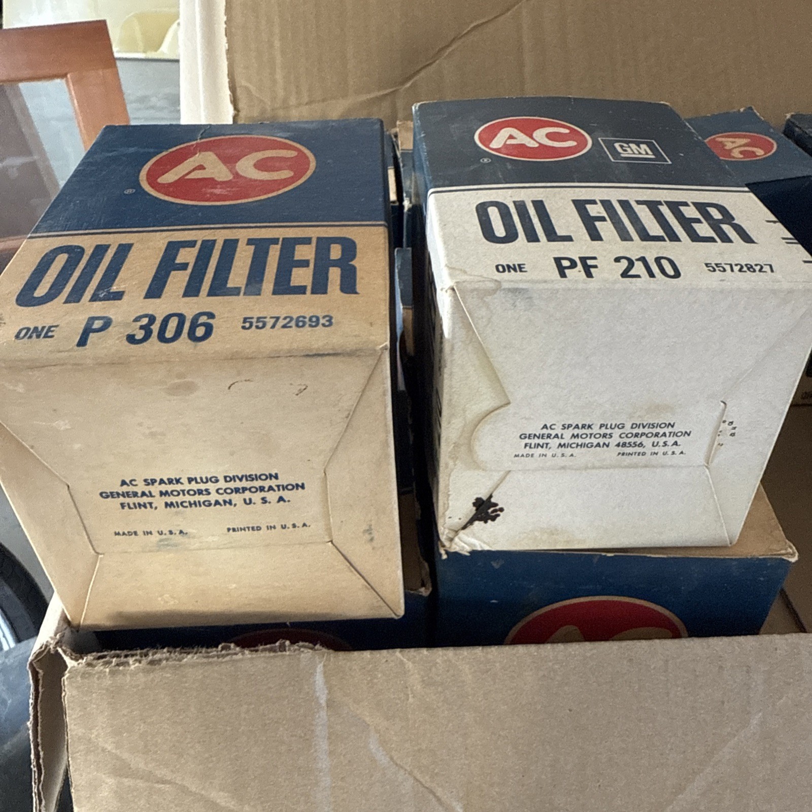 AC GM PF 210 PF210 141 312 306 OIL FILTER Vintage Lot New Old Stock Unused Chevy