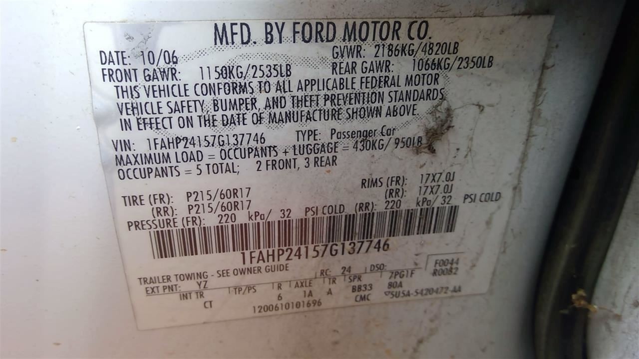 Power Brake Booster Fits 05-07 FIVE HUNDRED 250545