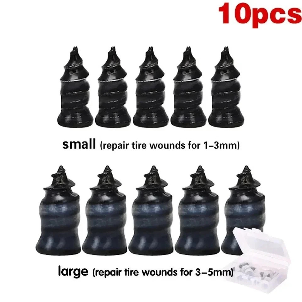 Car Tubeless Vacuum Tyre Puncture Repair Kit Screw Nails Tire Patch Plug Fix New