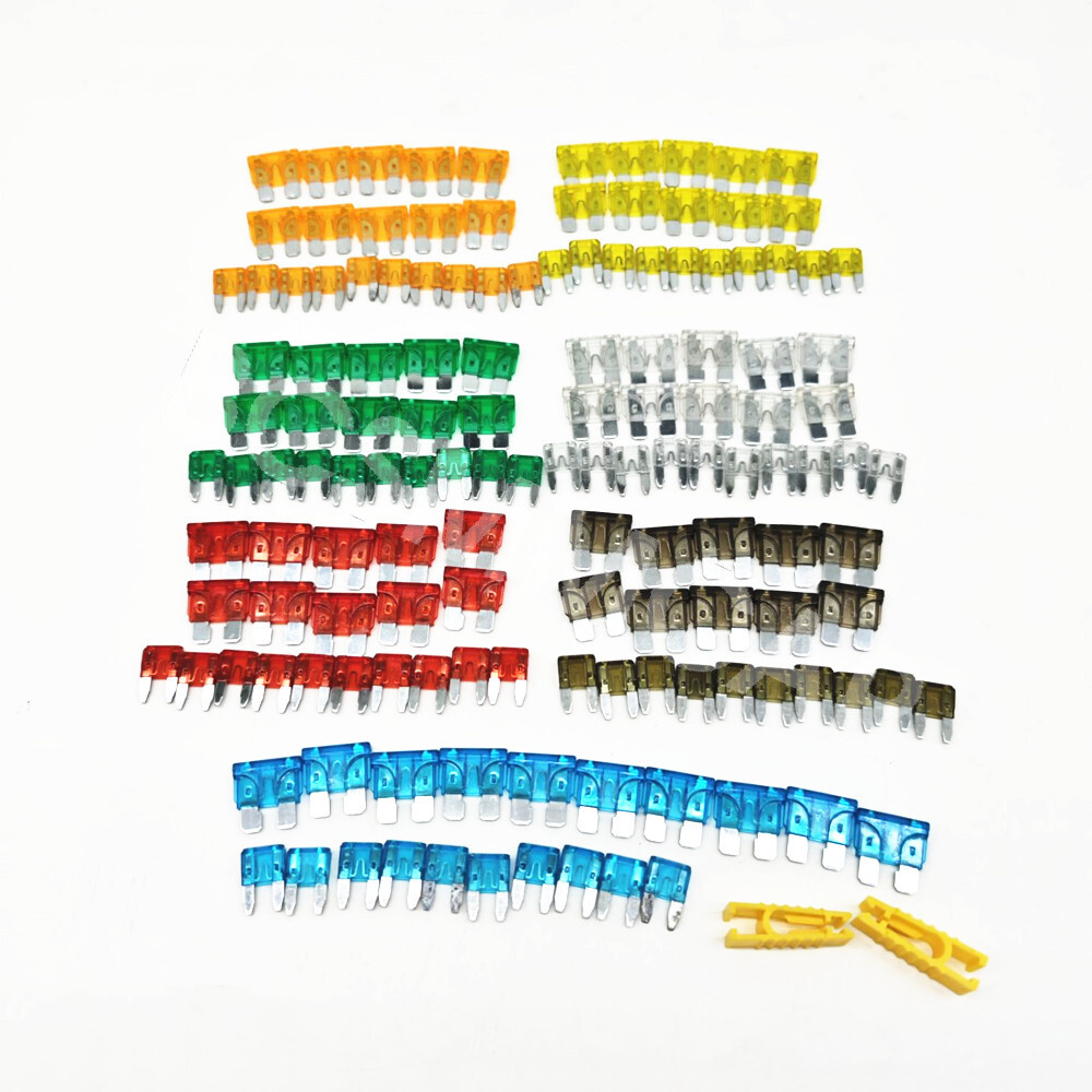 140PCS Medium Mini Standard Fuses Car Blade Fuse 5A 7.5A 10A 15A 20A 25A 30A