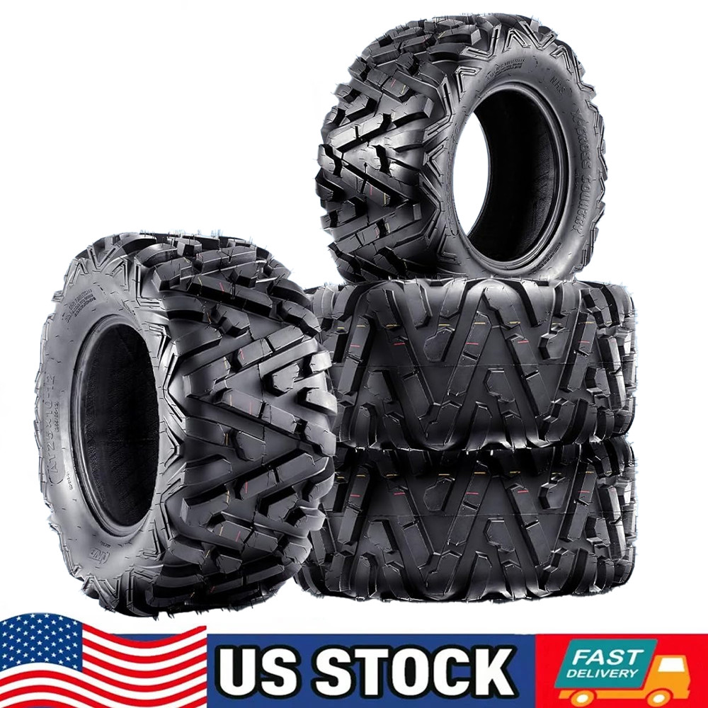 UTV ATV Tires 25×8-12 25×12-10 25×8.00-12 25×12.00-10 6PR Front & Rear Set 4