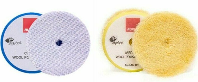 6.75″ Rupes Blue & yellow Wool Cutting & Polishing Pad – For 6″ 150mm Backing