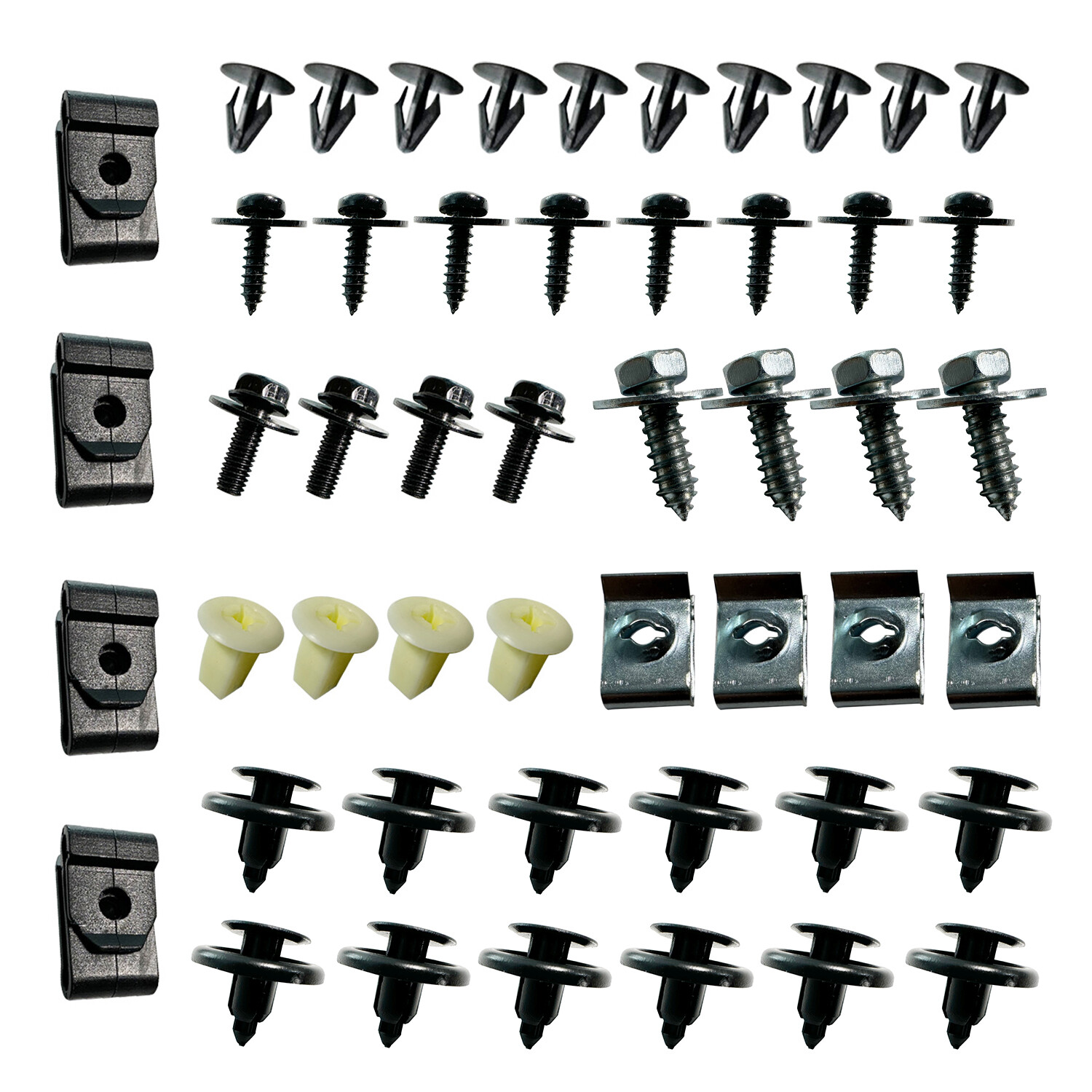For Toyota Engine Splash Shield Fender Bumper Screw Clips Rivet Fastener 200PCS