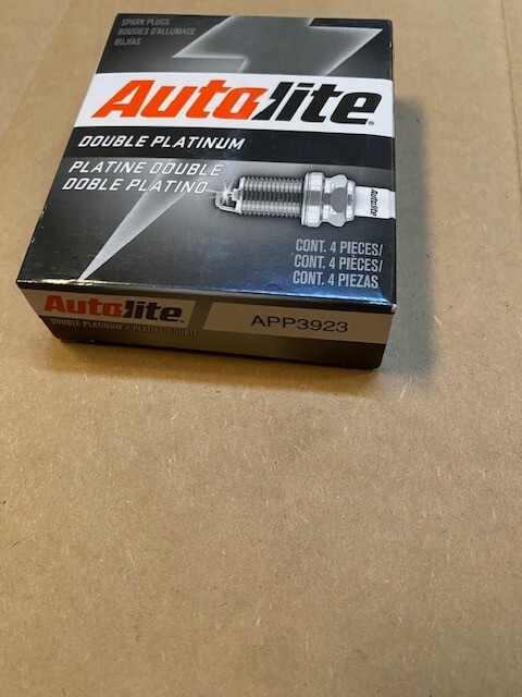 (4 Pack) Autolite APP3923 Double Platinum Spark Plugs for Ignition Secondary