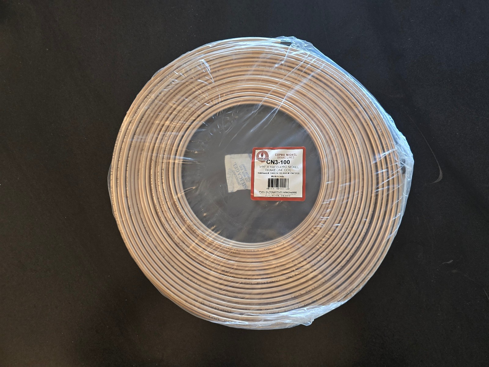 COPPER NICKLE BRAKE LINE 3/16″ 100 FT COIL ROLL CN3-100 CUPRO