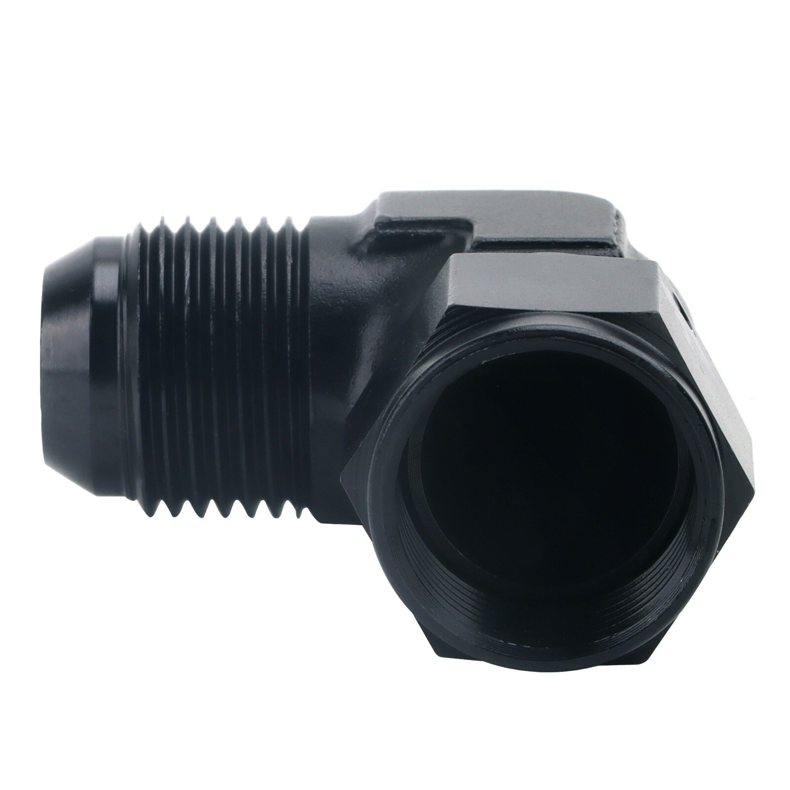 4AN Female to 4AN Male Flare Swivel Hose Fitting Adapter 90° Degree Aluminium