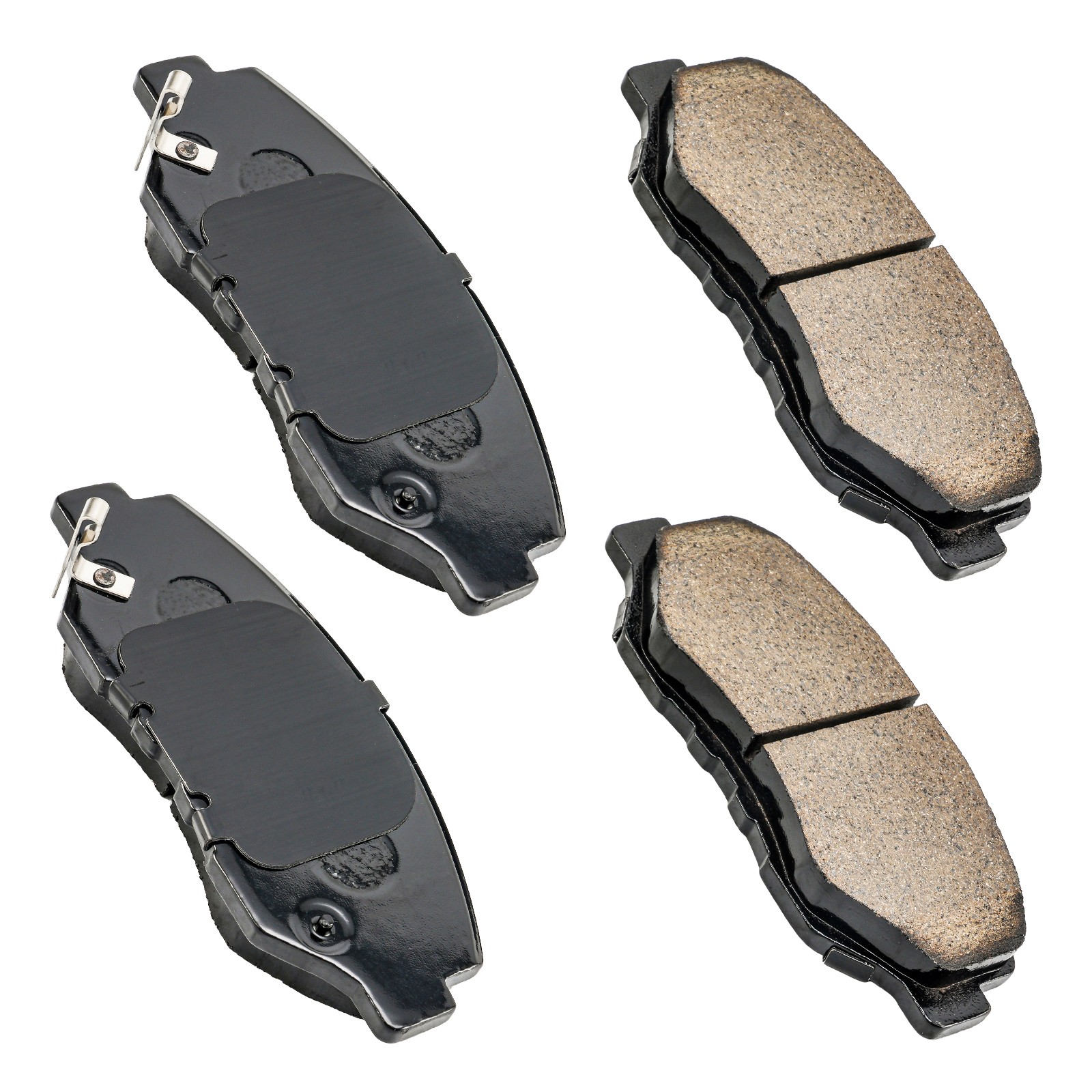 Front Ceramic Brake Pads & Vented Coated Rotor Kit For 2003-2008 Honda Pilot