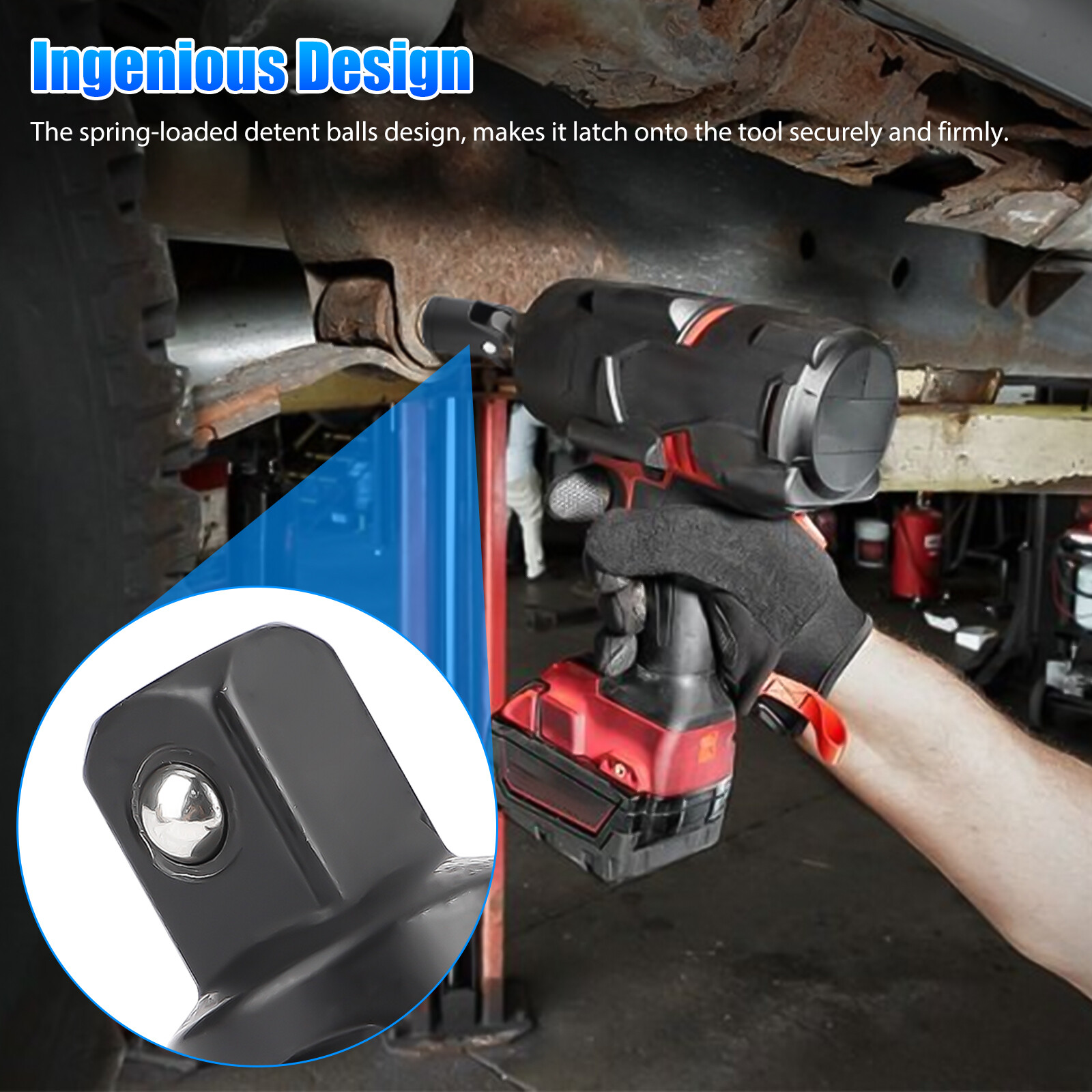 3Pcs Impact Universal Joint Socket Swivel Set 1/4″ 3/8″ 1/2″ Drive Sockets Tool