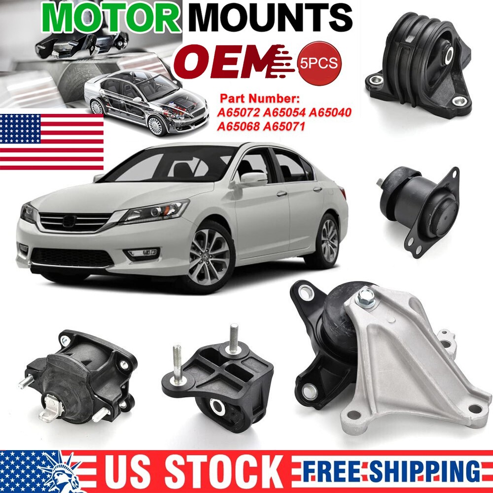 5PCS Engine Motor & Trans Mount for 2013 2014-2017 Honda Accord 2.4L Auto Trans