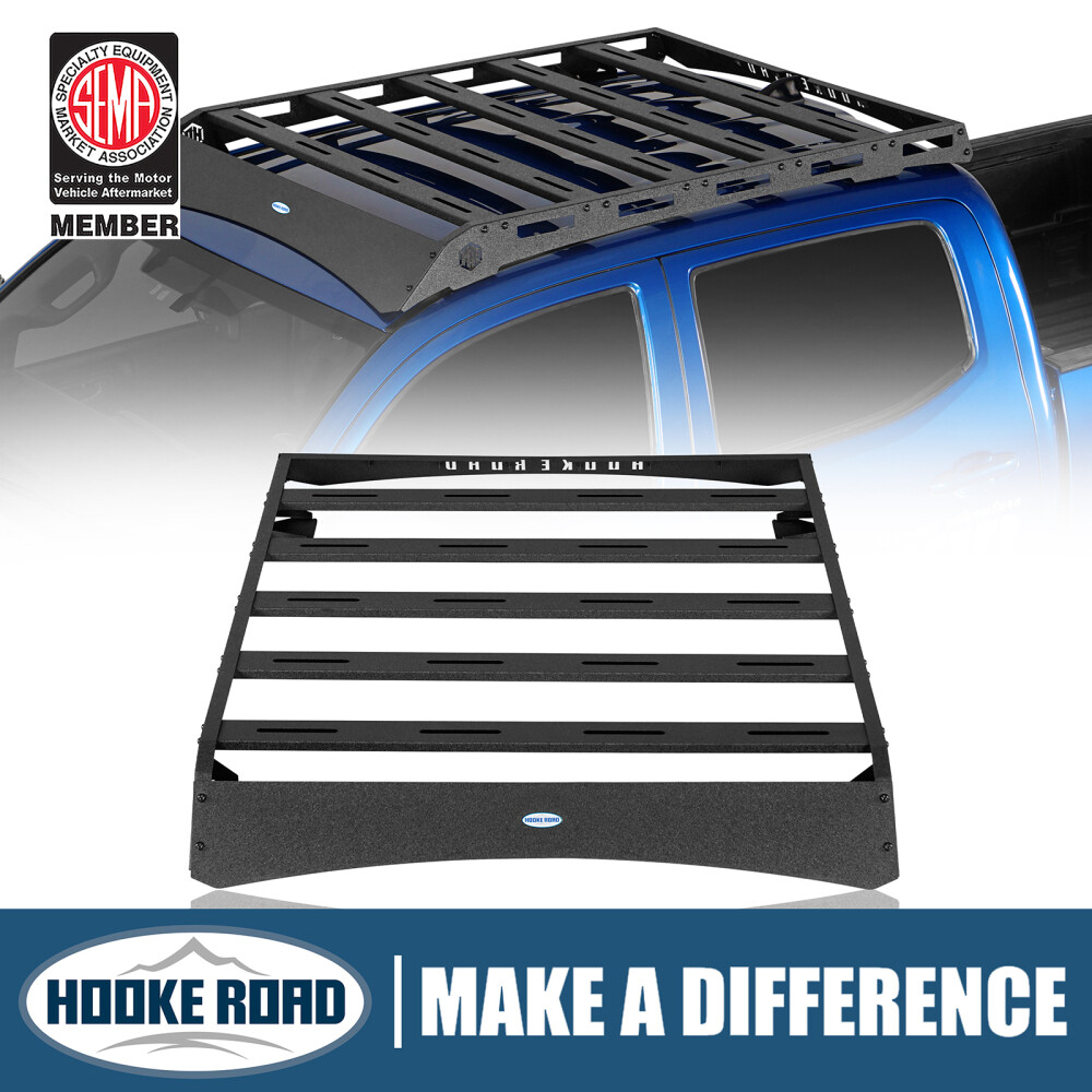 HOOKE ROAD FIT TOYOTA TACOMA 2005-2023 DOUBLE CAB TOP ROOF RACK LUGGAGE CARRIER