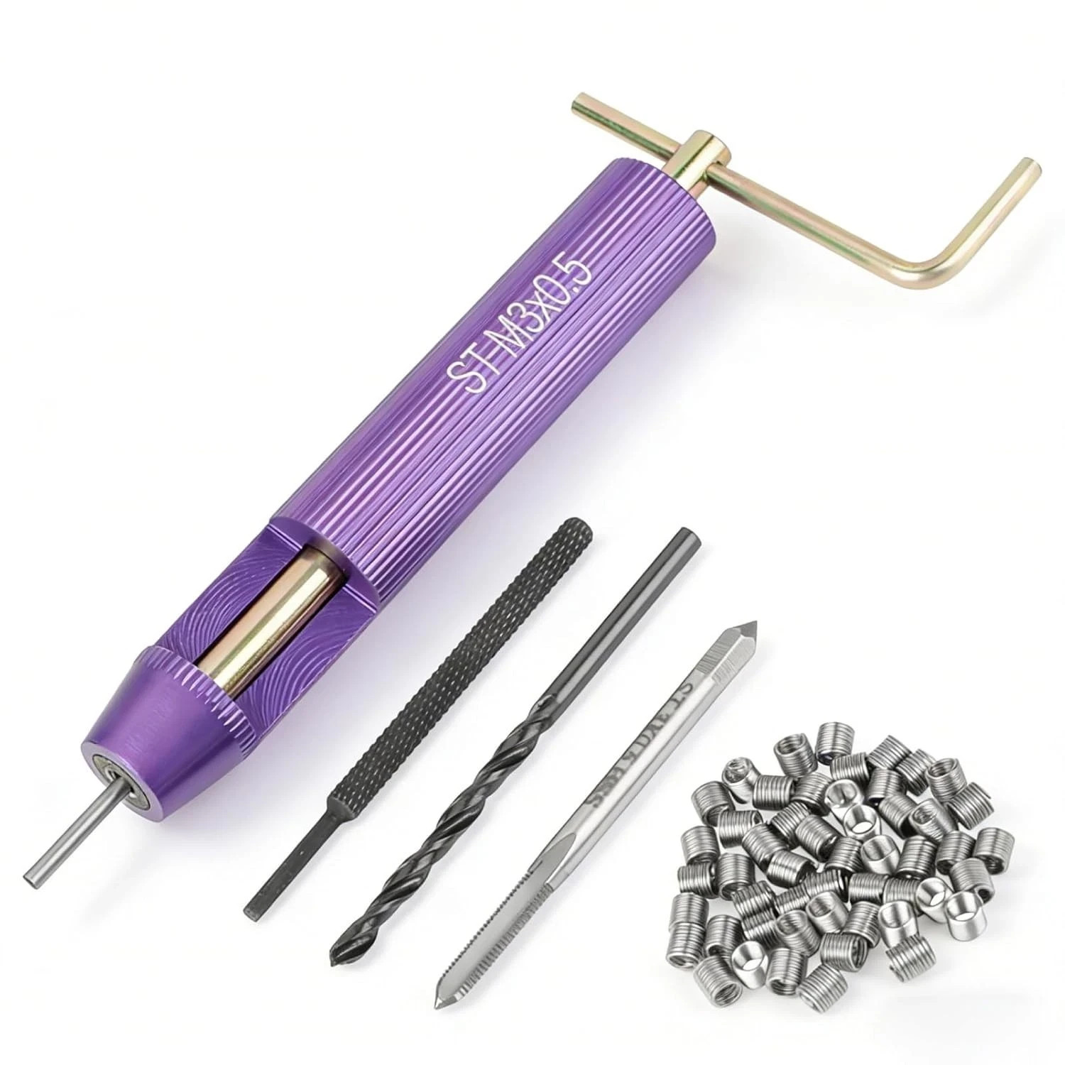 M3 Helicoil Thread Repair Kit – 50pcs Stainless Steel Coiled default, defult