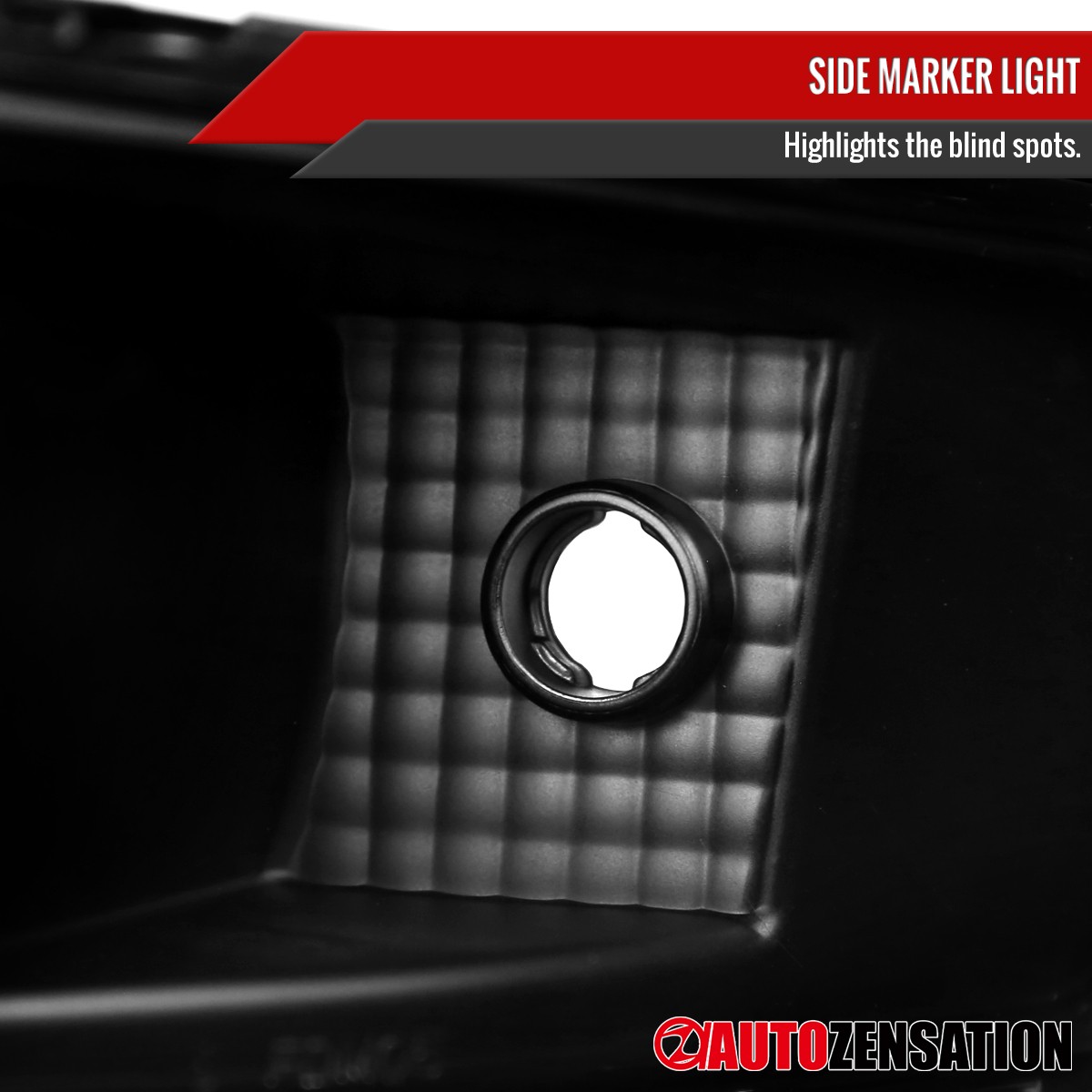 Fit 2005-2009 Ford Mustang Black Bumper Lights Parking Signal Lamps Left+Right