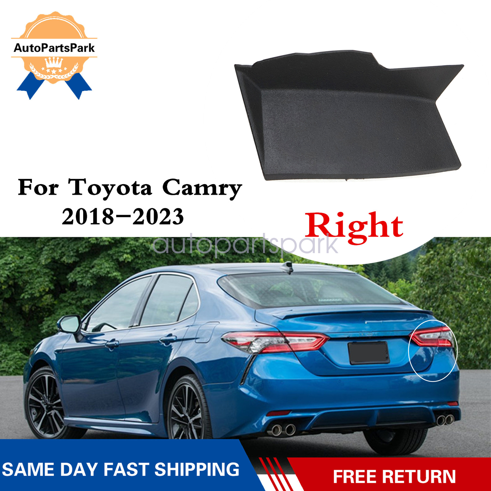 RH Rear Tail Combination Lamp Cover 81497-06070 Fits For Toyota Camry 2018-2023