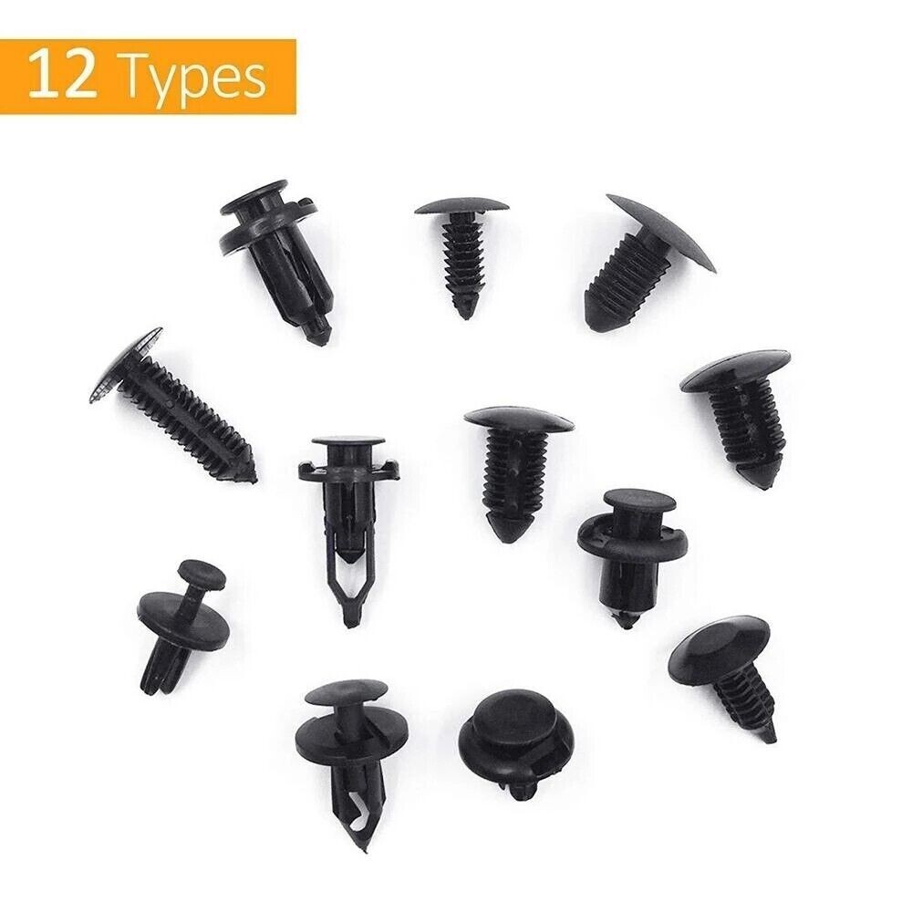 120PCS Bumper Retainer Clips Car Plastic Rivets Fasteners Push Retainer Kit US
