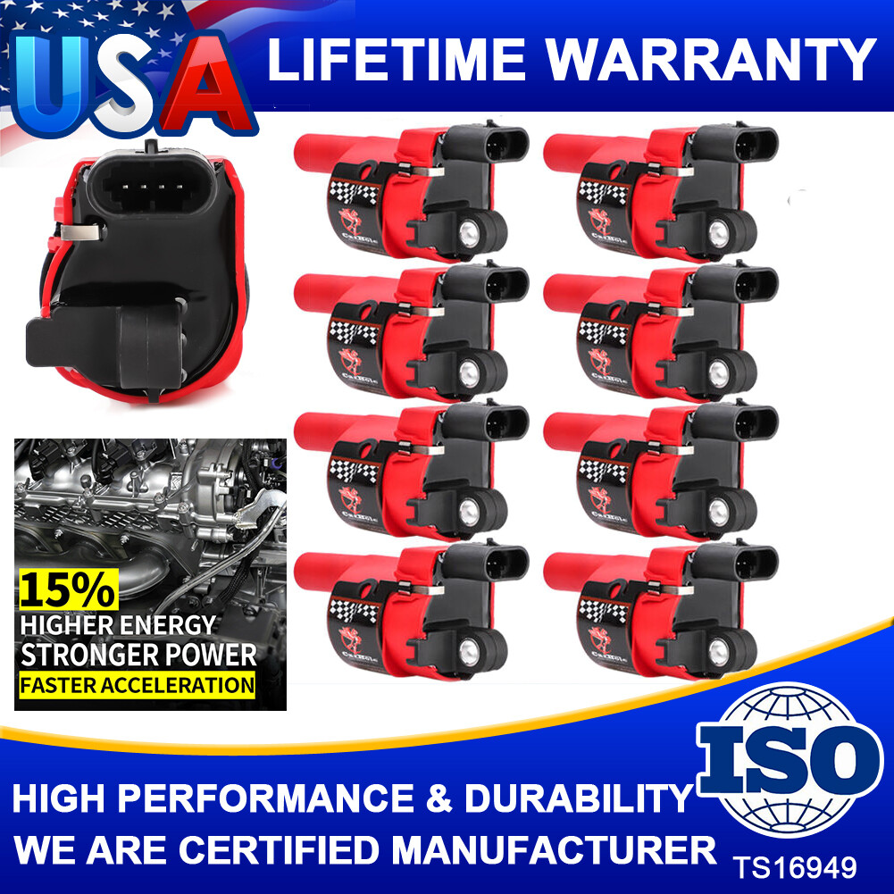 8Pack Ignition Coil UF414 For Chevy GMC LS2 LS3 LS4 LS7 2008-2016 5.3/6.0L D514A