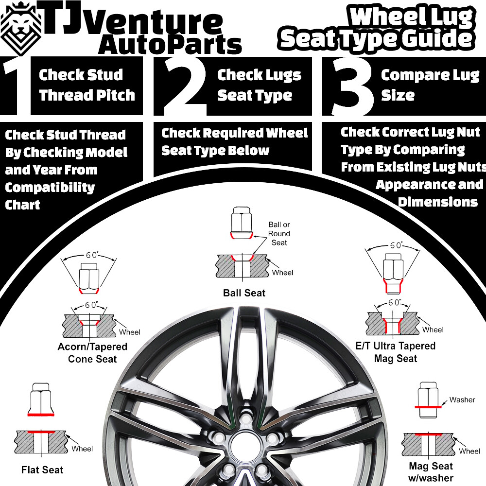 4Pc Black M12x1.5 Anti-Theft Wheel Lock Open End Lug Toyota Tacoma 4Runner&More