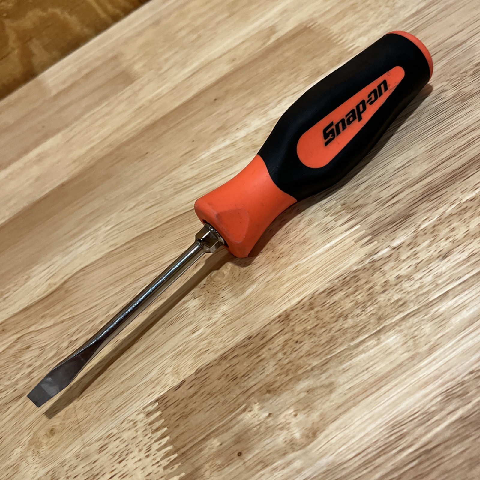 Snap on SGD4B 1/4″ Flat / Slotted ORANGE Instinct Soft Grip Screwdriver USA NICE