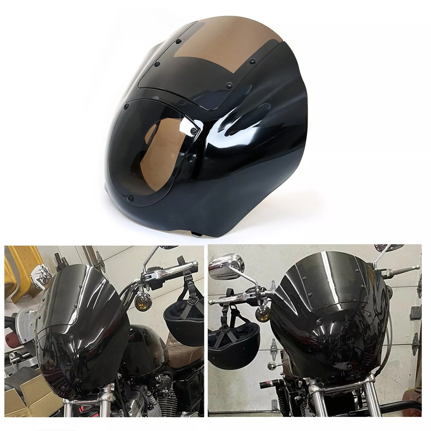 Quarter Fairing Windshield Fit For Harley Dyna Low Rider FXDL Street Bob 95-05