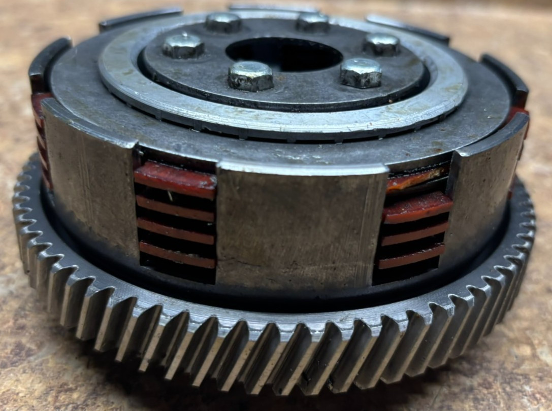 1971 Kawasaki 100 G3 TR Enduro Clutch Plates Housing Basket Gear G3TR D2