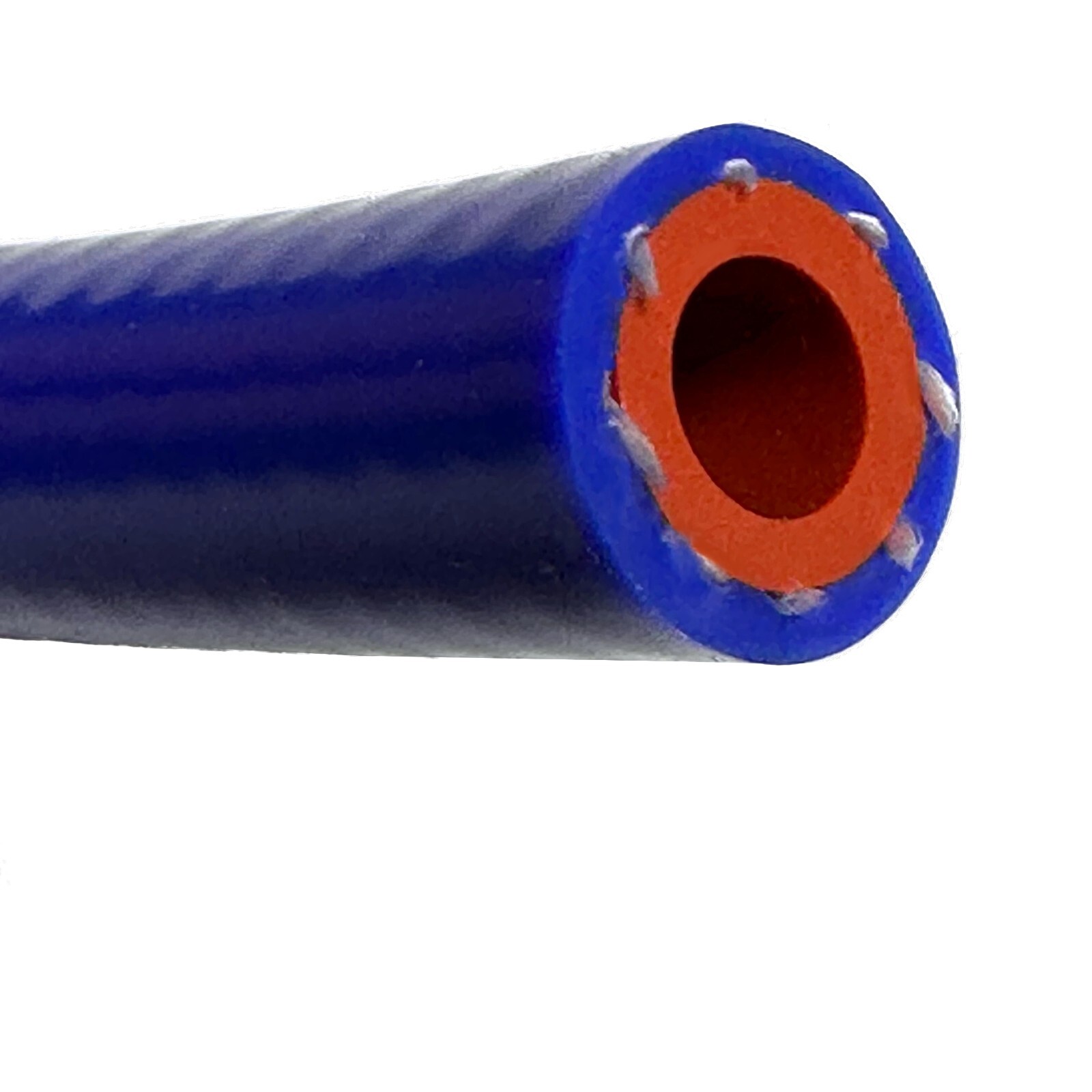 1/4″ (.25″) ID Blue Silicone Heater Hose 6.35mm 350F Radiator/Coolant, per foot