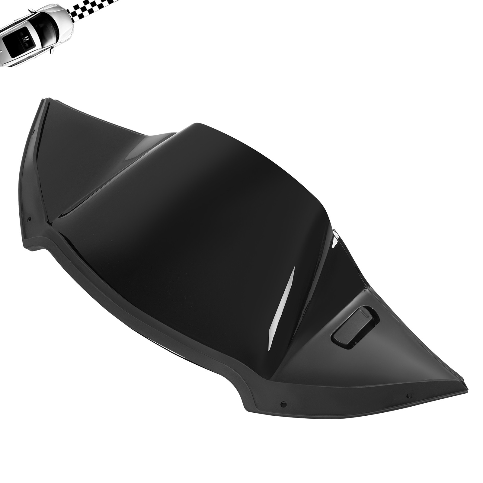 Air Duct Cover Inner Fairing Gloss Black For Harley Road Glide 2015-Up