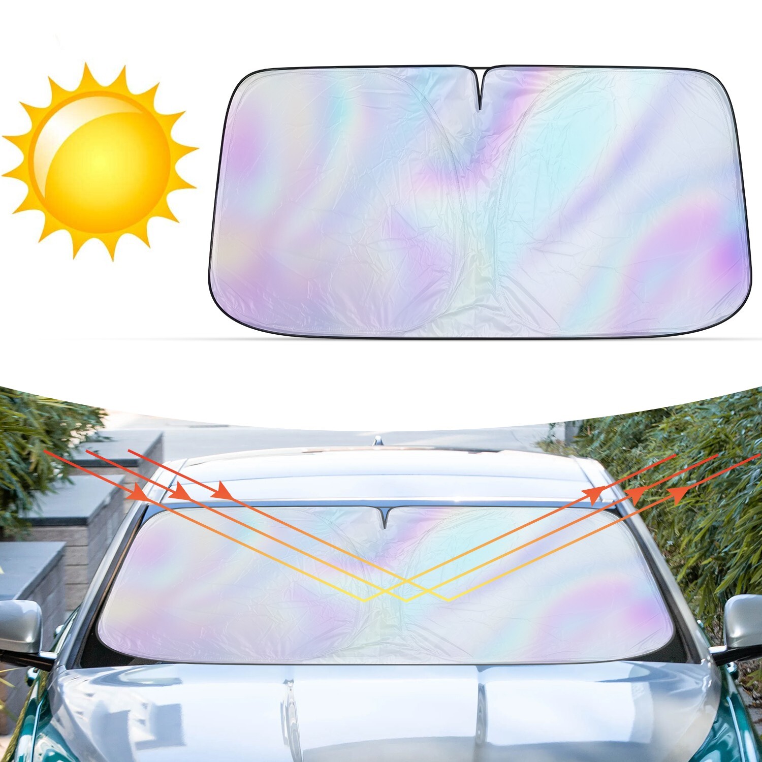 For Lexus Car Front Windshield Sun Shade Shield Visor UV Heat Block 57*31.5in