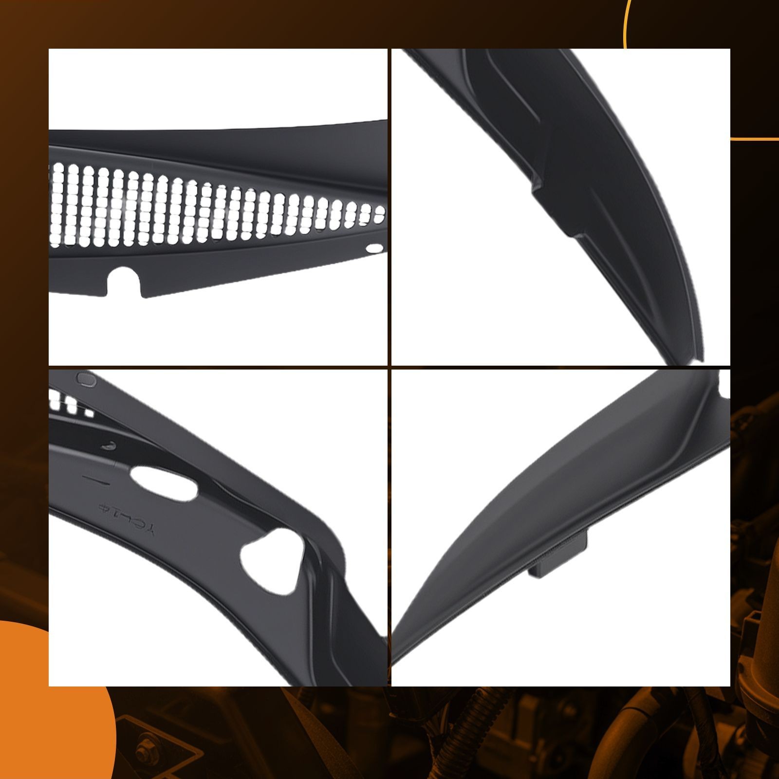 Windshield Wiper Grille Trim Panels Cowl Vent For 1996-20 Chevrolet GMC Express