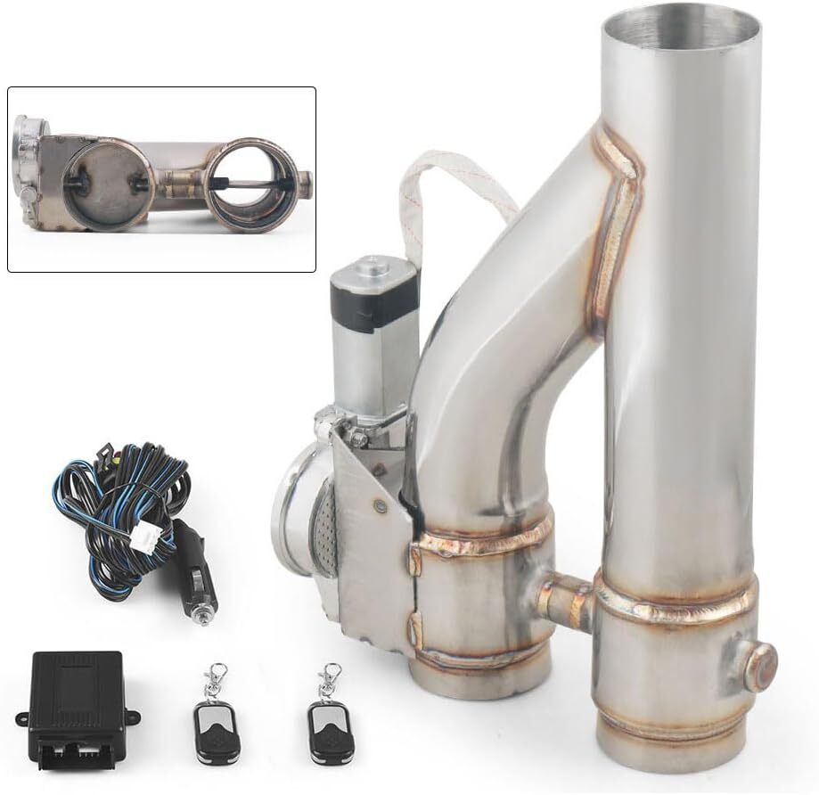 Universal 3 Inch Stainless Steel Exhaust Pipe Kit