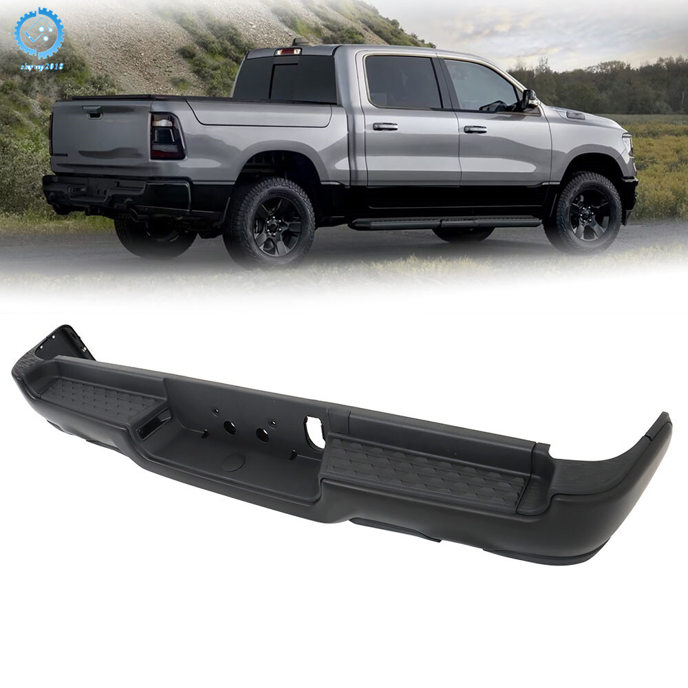 Complete Rear Step Bumper Assembly For 2019 20-2022 RAM 1500 Dual Exhaust
