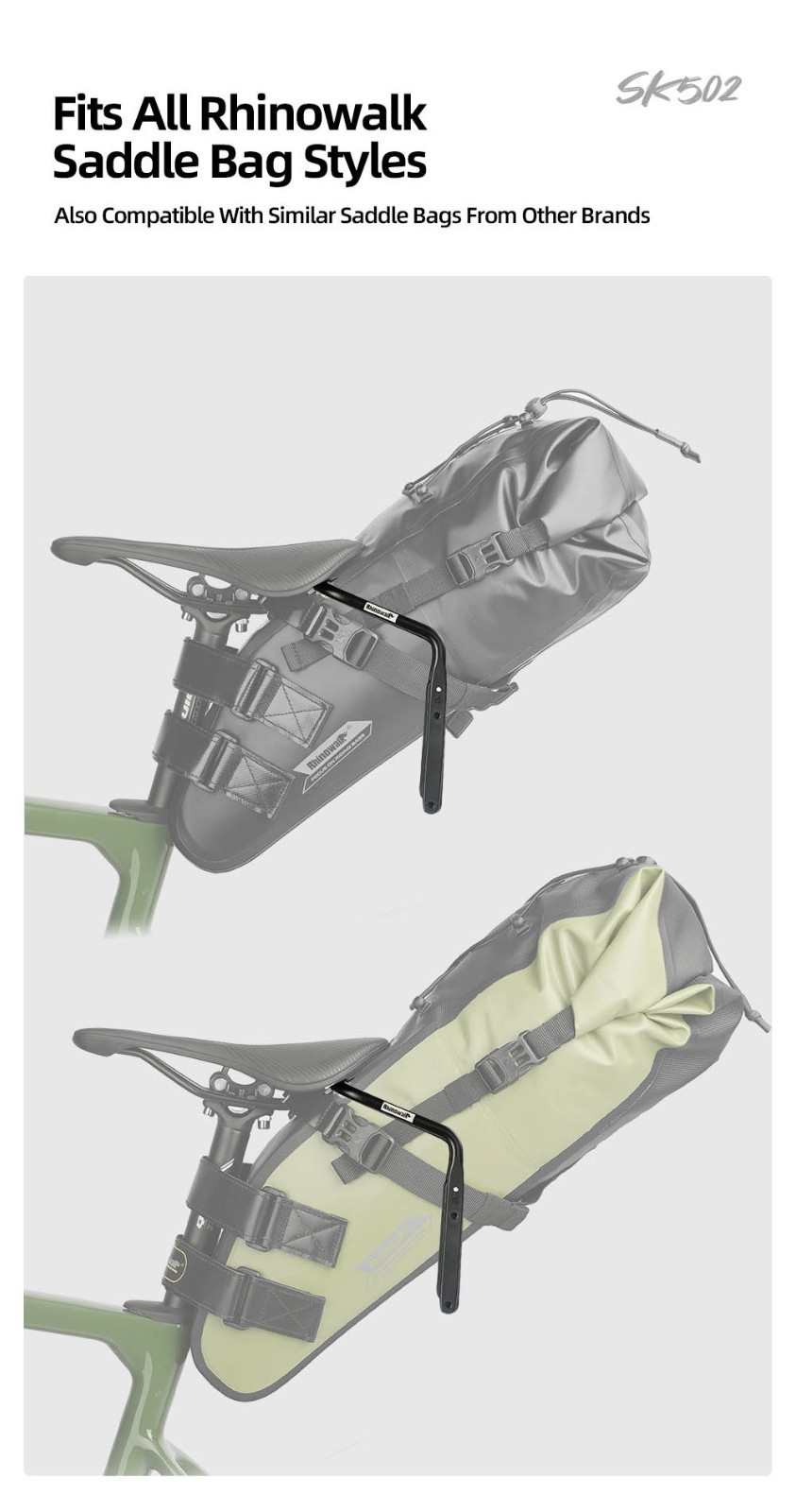 Rhinowalk Multi-Functional Bicycle Seat Bow Rack Wear-Resistant Reinforcement