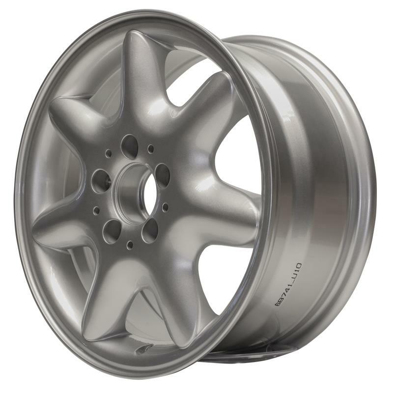 Wheel 16×7 Aluminum 7 Spoke Silver Fits 2001-2004 Mercedes-Benz C240